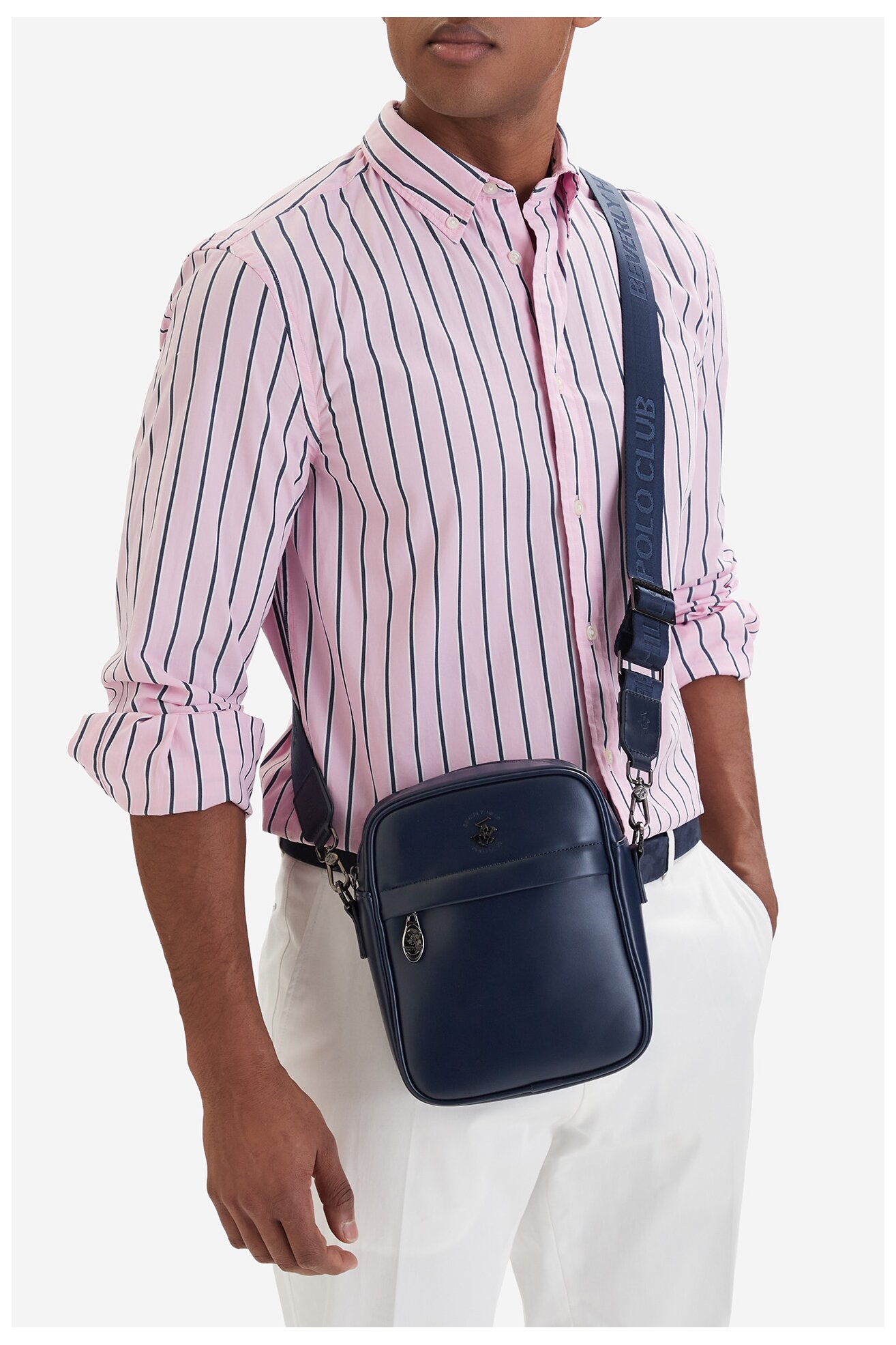 Мъжка чанта Beverly Hills Polo Club CWBEO-BHPC-L-018-07 КОБАЛТОВО СИНЬО