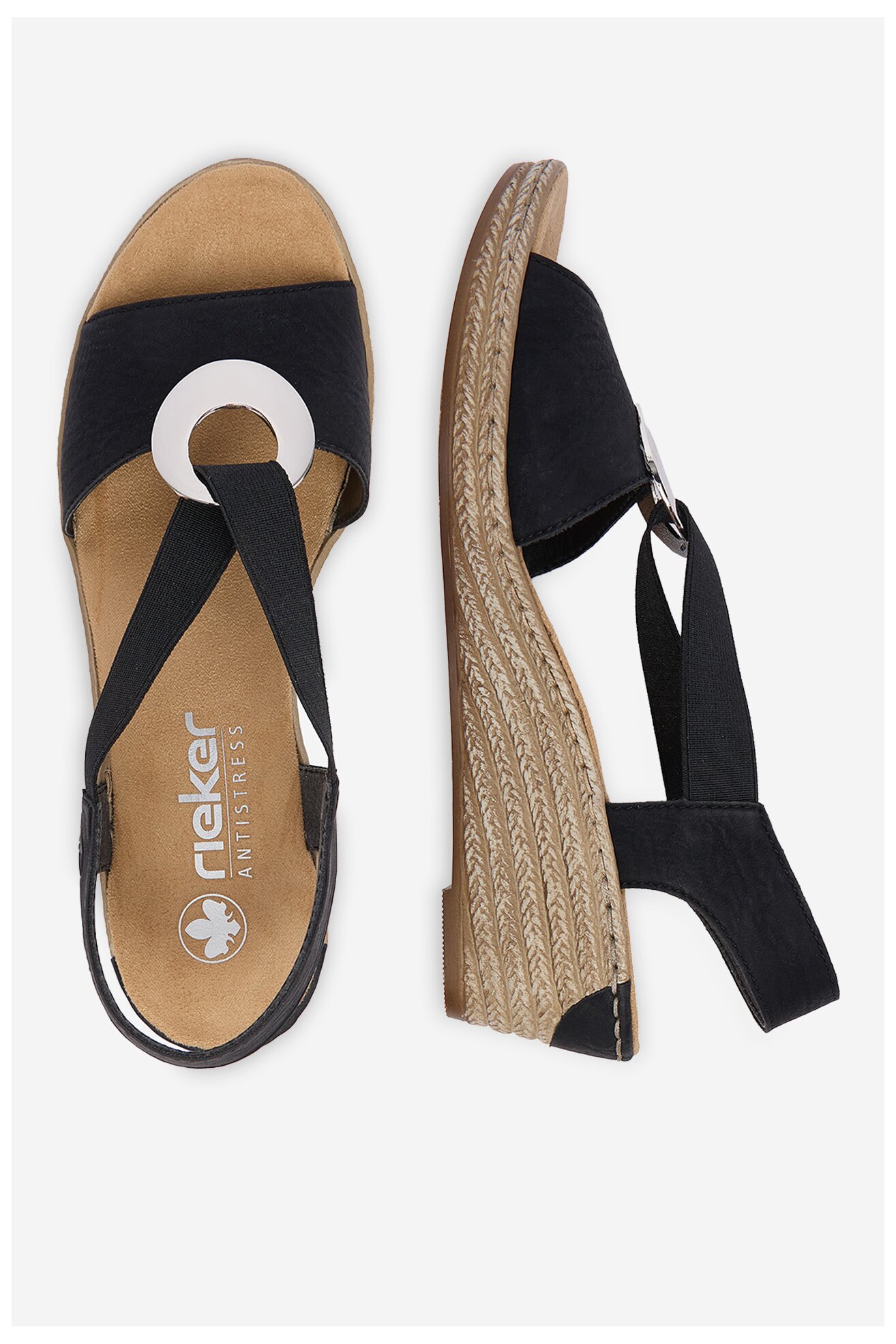 Sandały Rieker CEO-624H6-00 Czarny