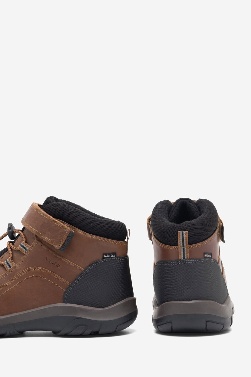Lasocki Young - Trzewiki skórzane ocieplane - 5904862957340