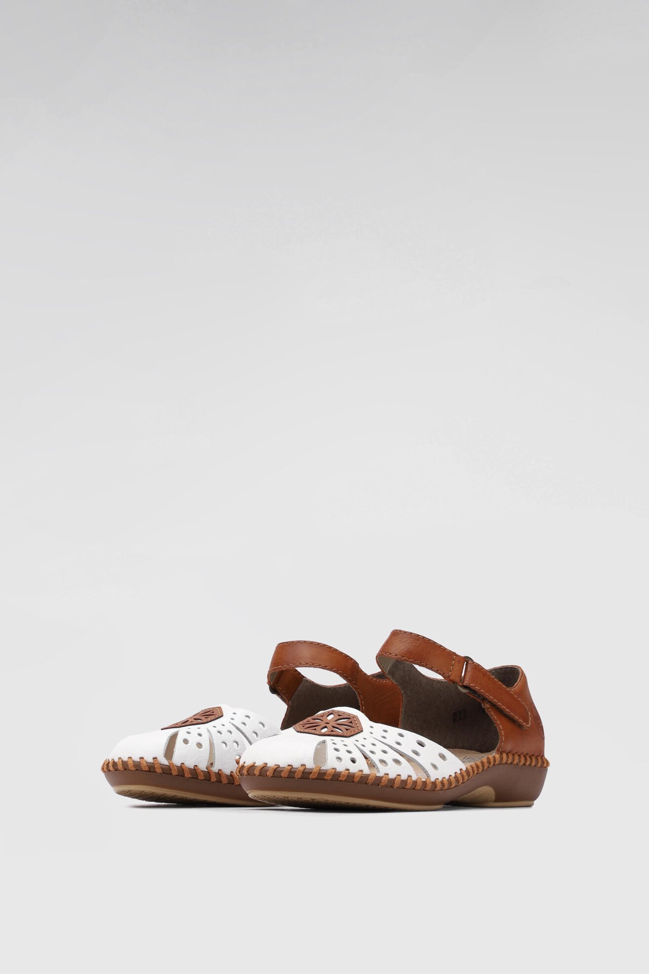 Sandały Rieker M1666-80 Biały