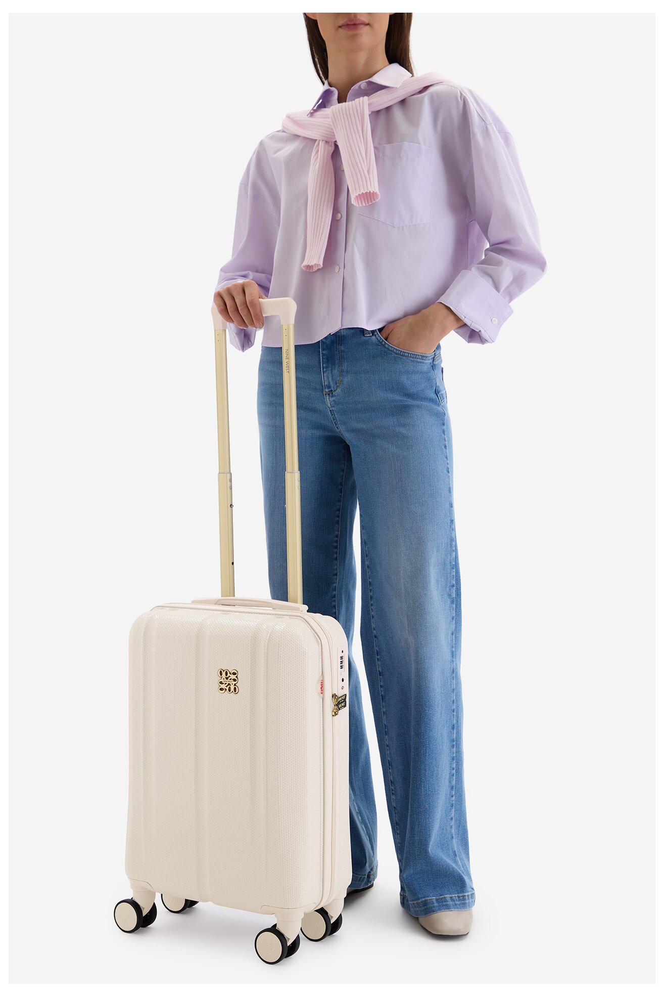 Walizka NINE WEST CEO-NW-S-004-09 PINK Różowy