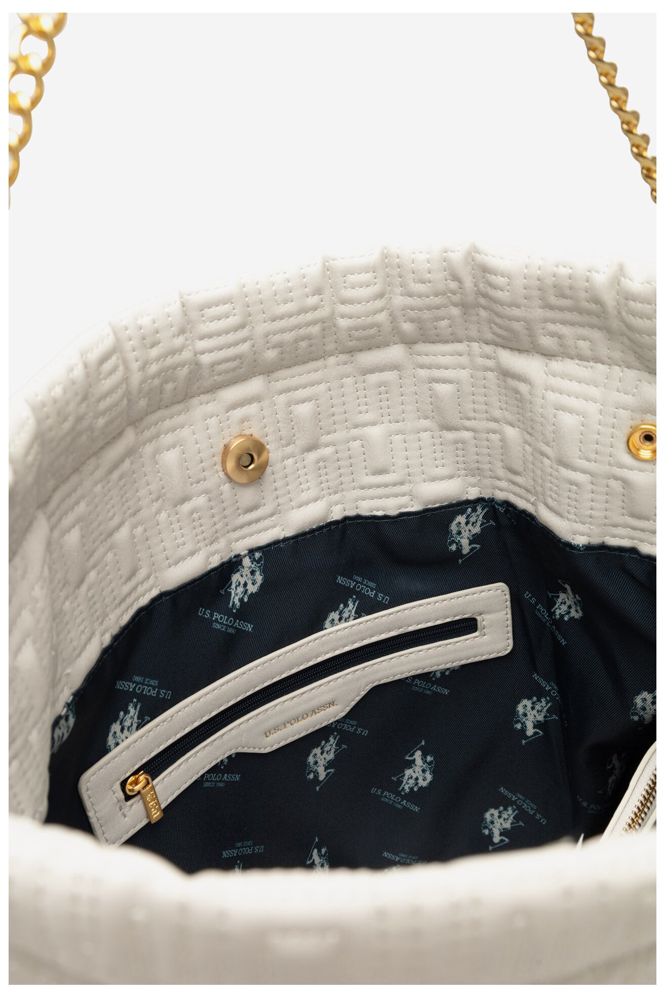 Дамска чанта U.S. POLO ASSN. BIUXT8405WVP СЛОНОВА КОСТ