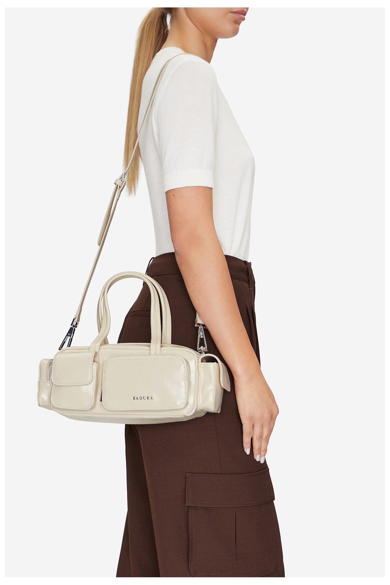 Geantă de mână Badura WEN-32 ALB