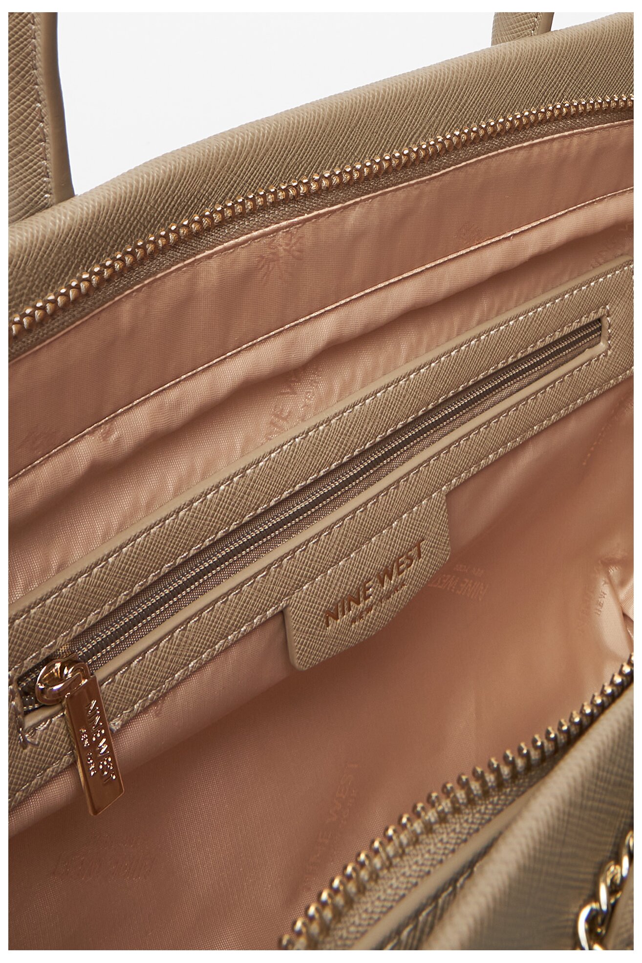 Kézitáska NINE WEST CEO-CHELSEA-CHARM-II-LX10185 BÉZS