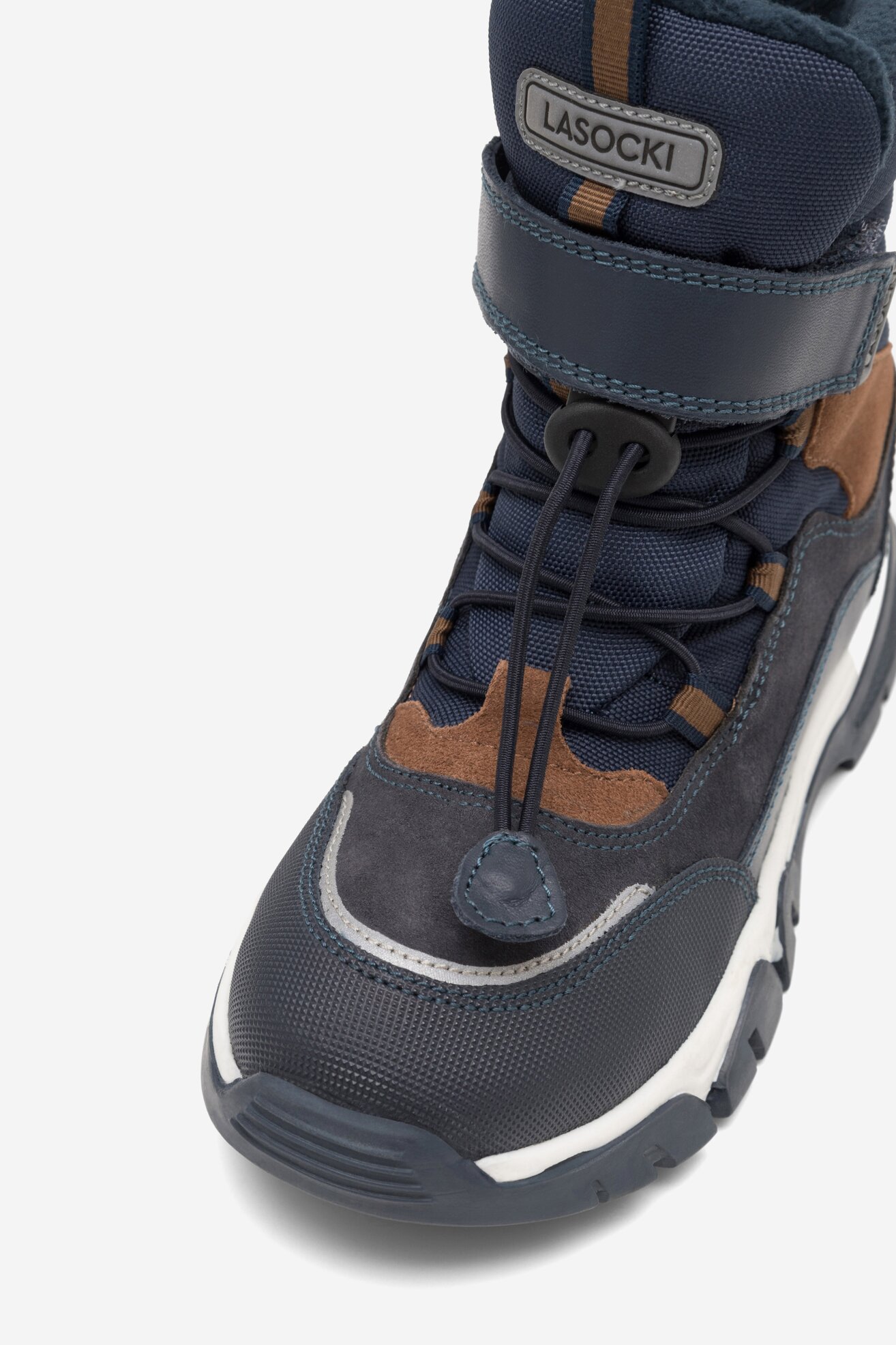 Šněrovací vyšší obuv Lasocki Young CEO-CI12-8387-04(IV)CH TMAVĚ MODRÁ
