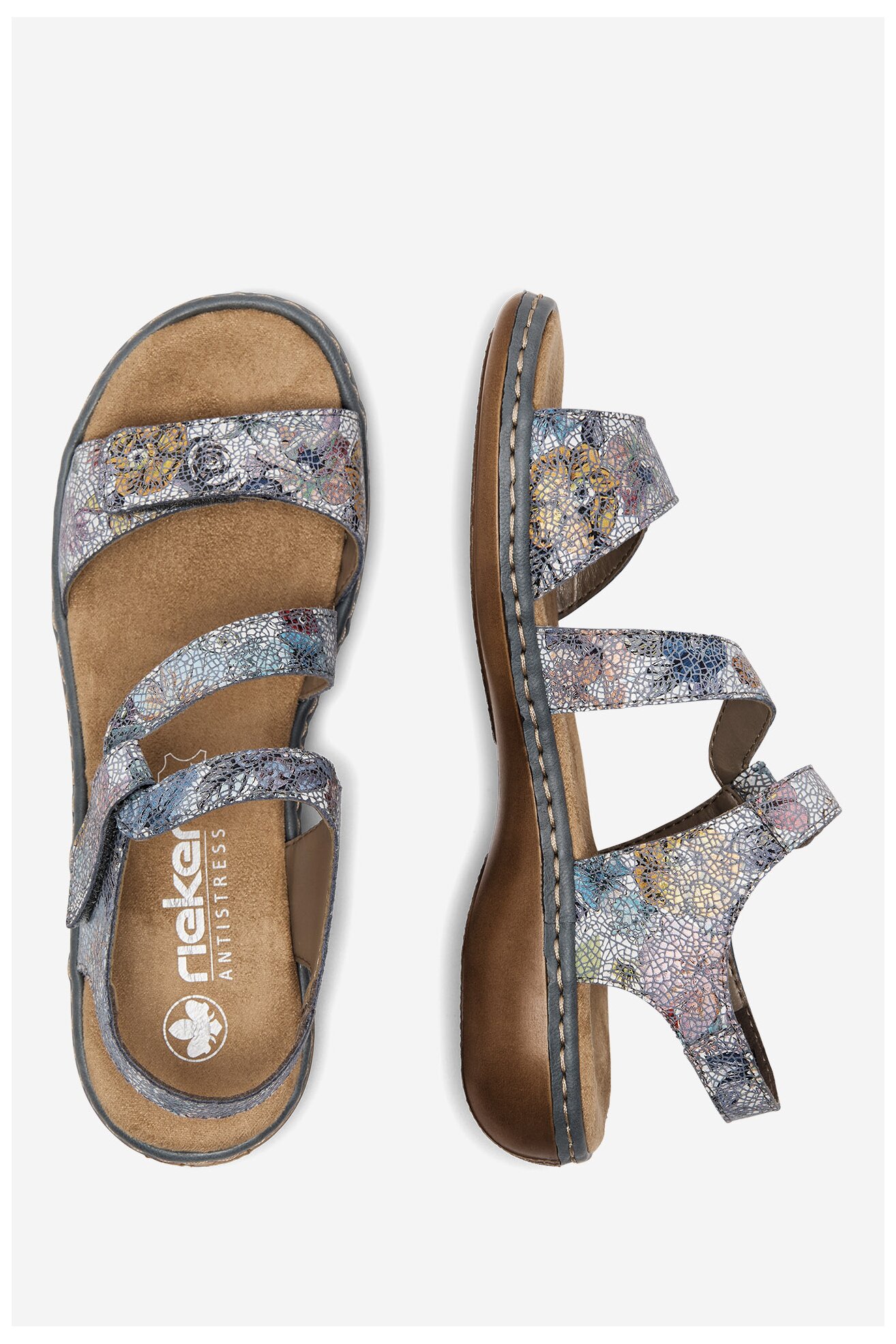 Sandały Rieker 659C7-90 Niebieski