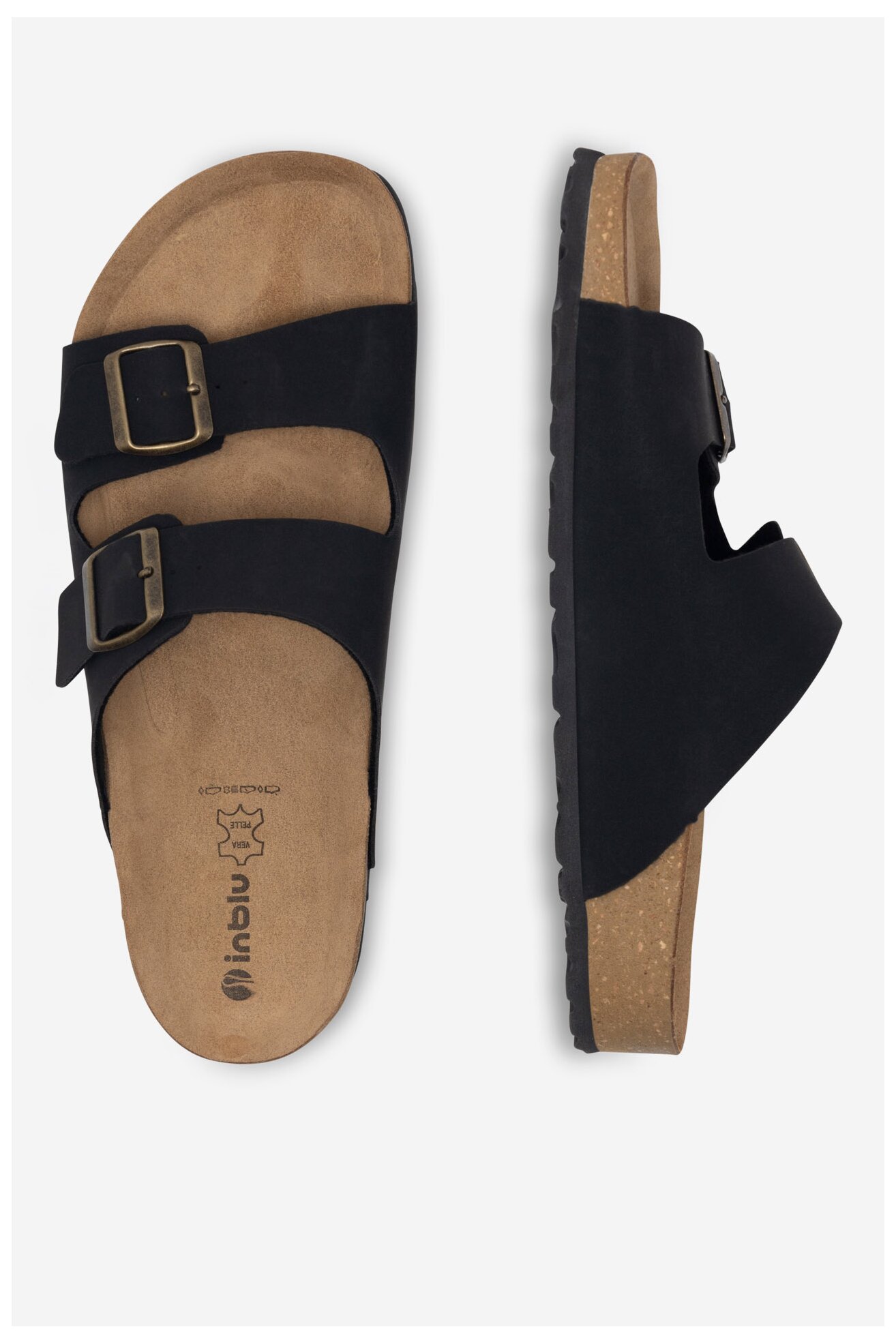 Klapki Inblu NU000012 014 Czarny