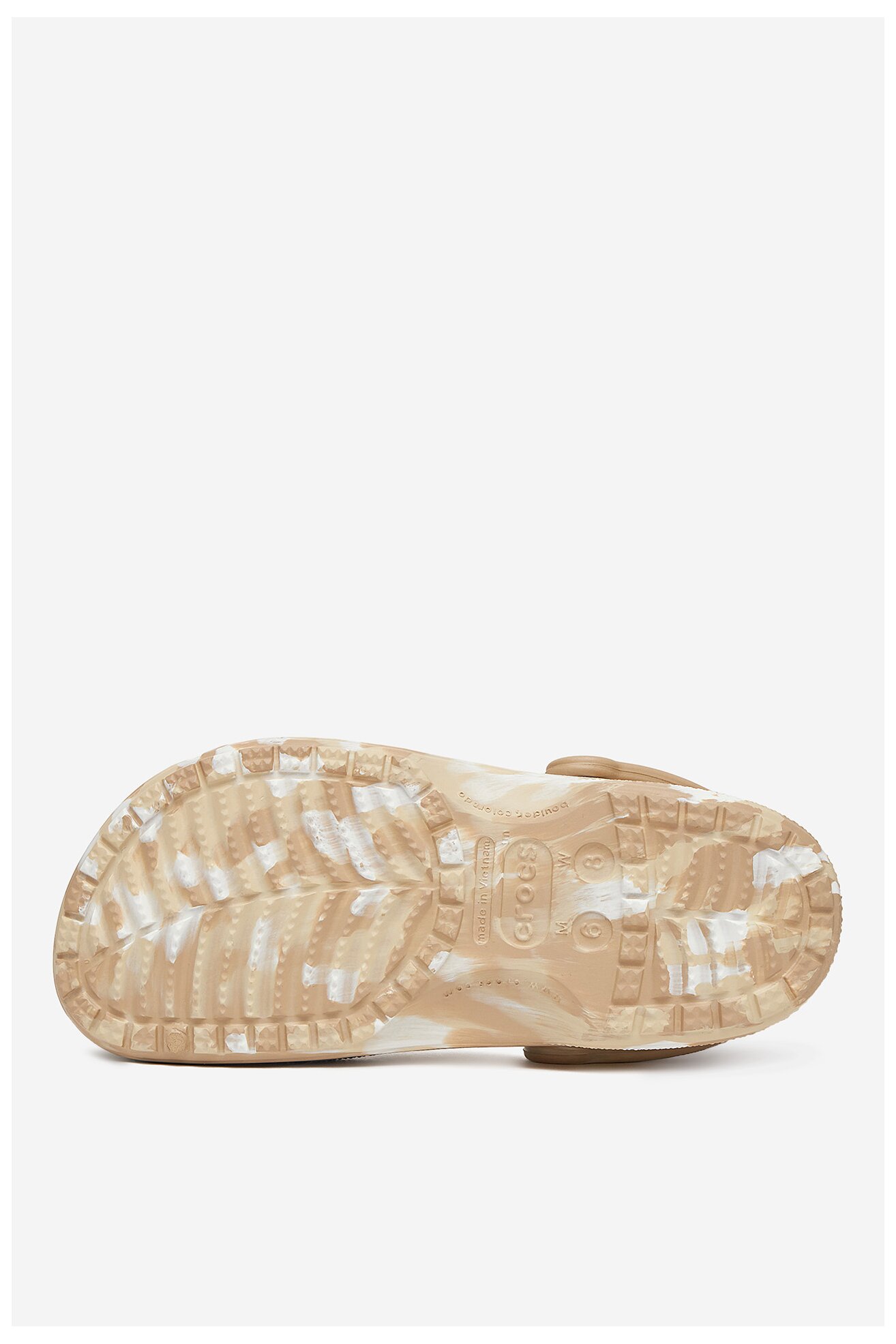 Klapki basenowe Crocs BAYA MARBLED CLOG 206935-2ZM Beżowy