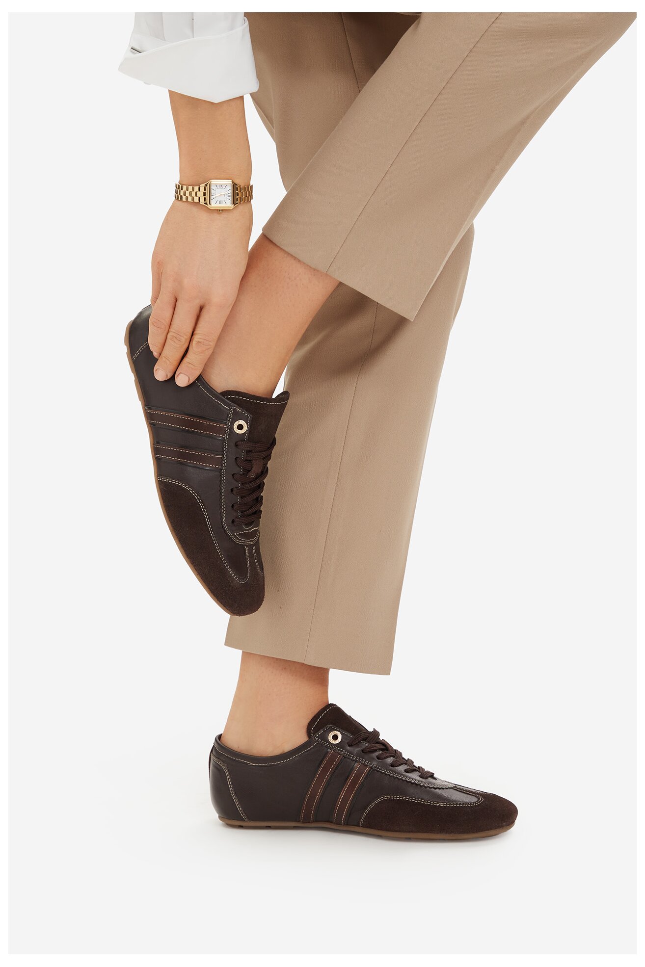 Sneakersy Beverly Hills Polo Club EO-WI45-BILL-01 Brązowy