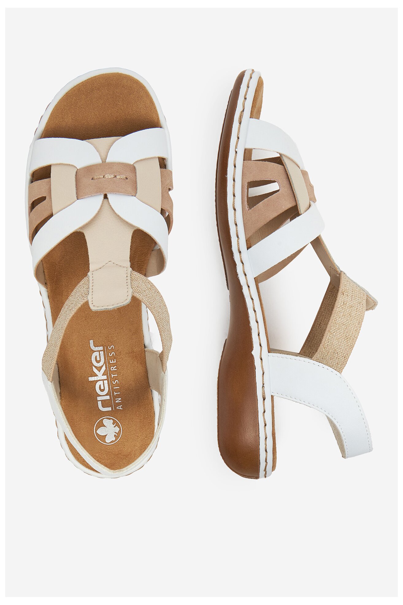 Sandały Rieker CEO-65918-81 Biały
