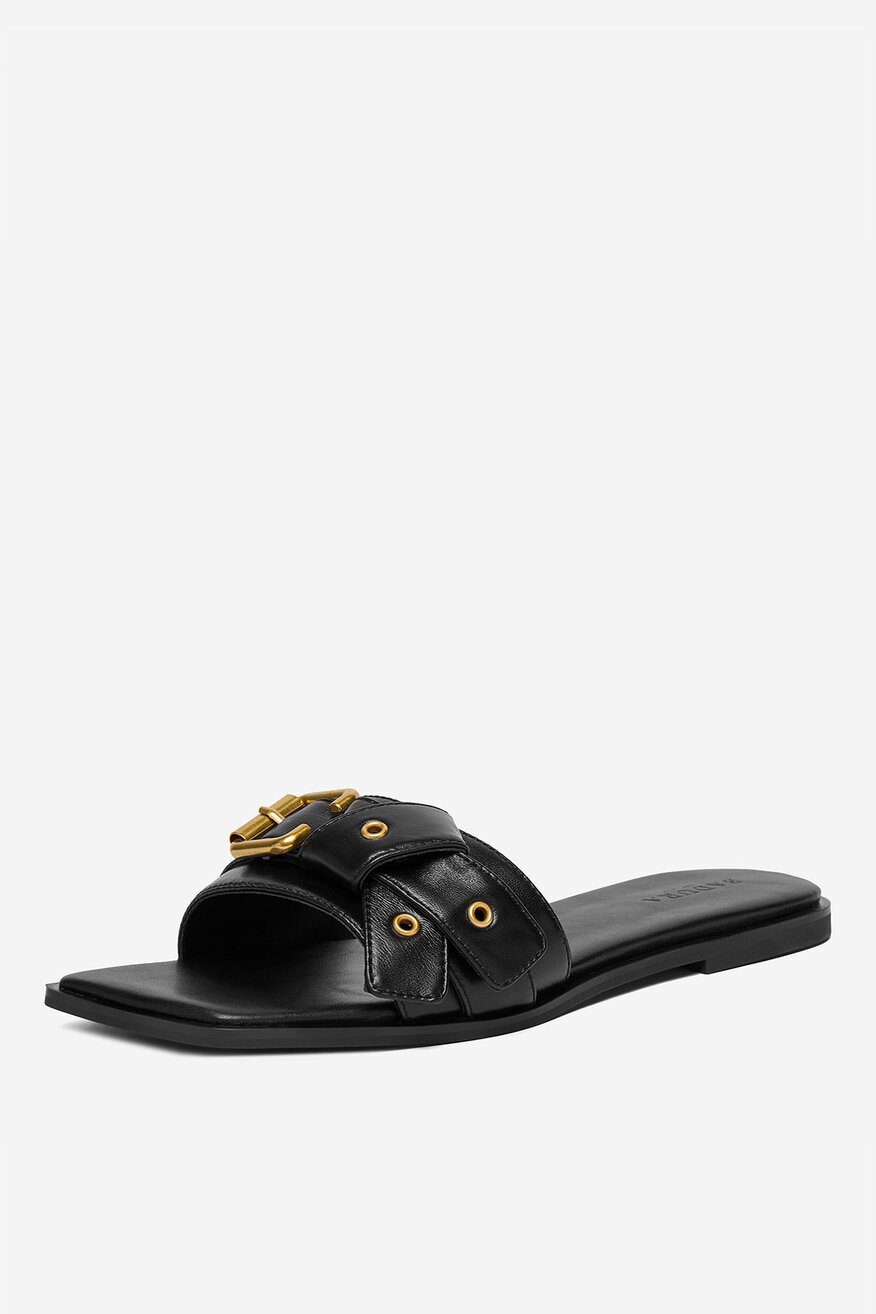 Badura - Klapki skórzane - 5906751818220