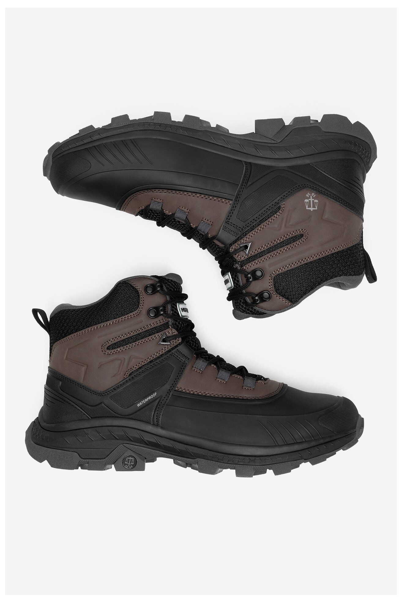 Túracipő HUNTER AWW EVERGREEN SNOW HIKER WP BARNA