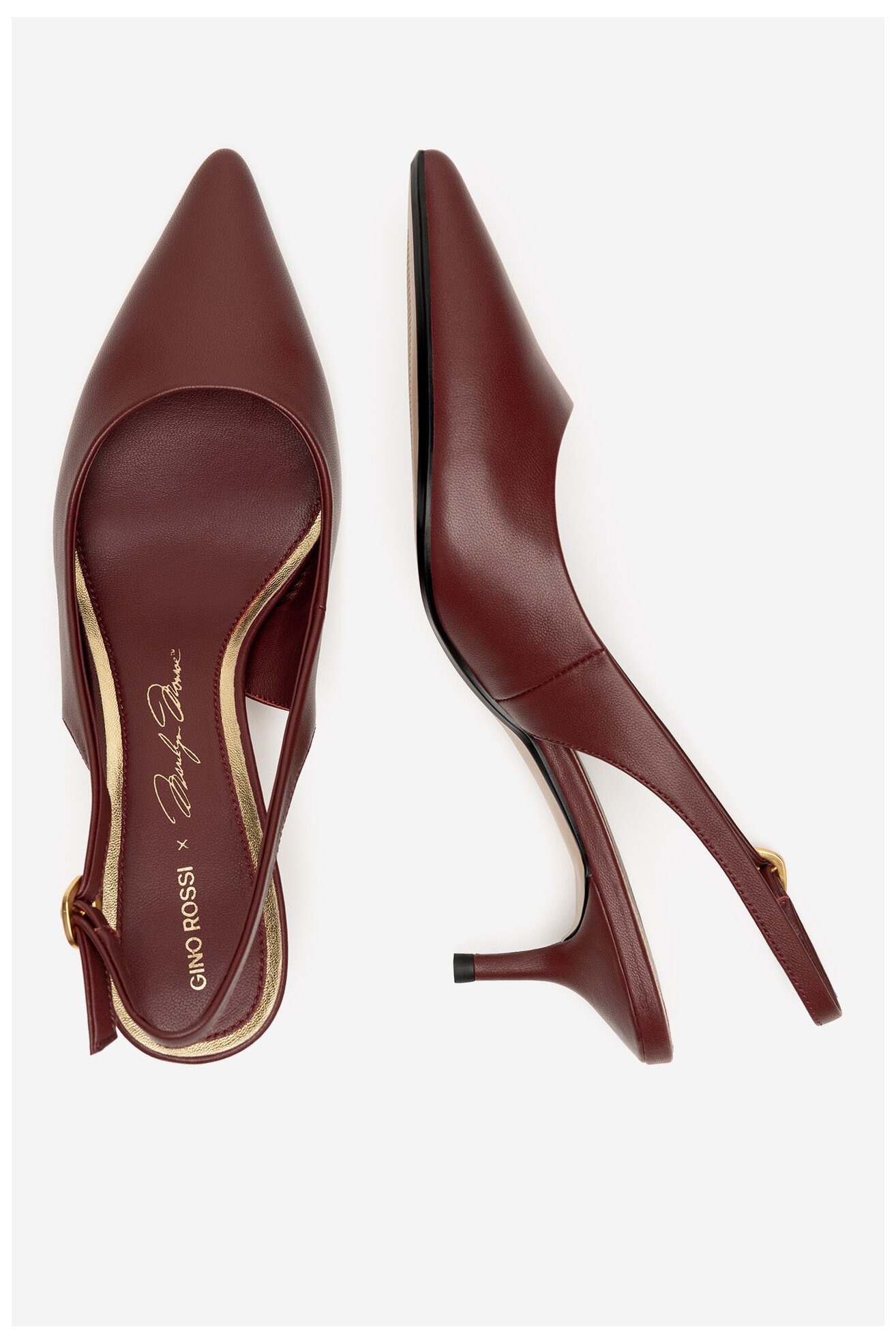 Czółenka Gino Rossi LILIANE-526-2 Bordowy