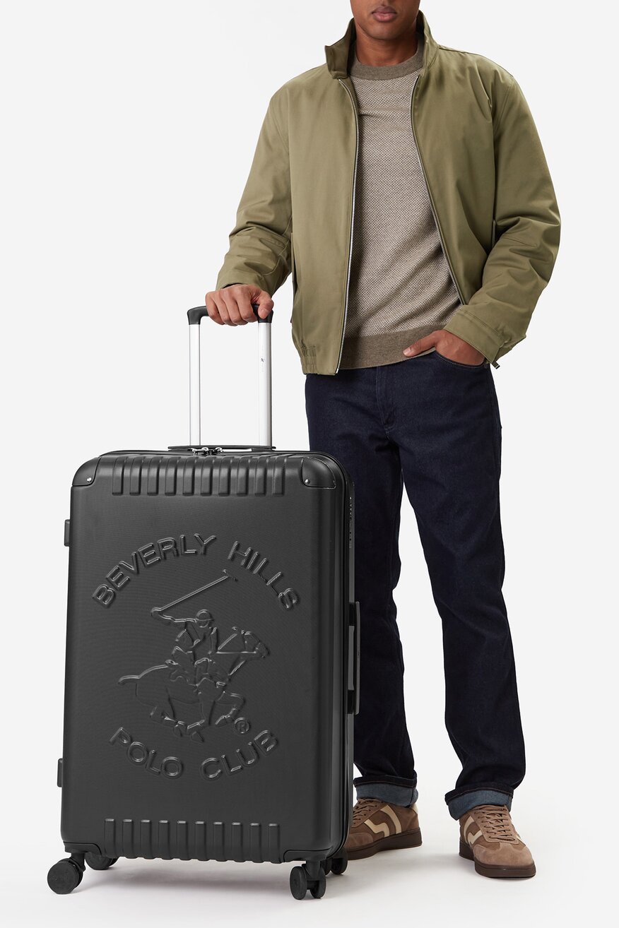 
                Walizka Beverly Hills Polo Club - Duża walizka Czarny - 5906751529317