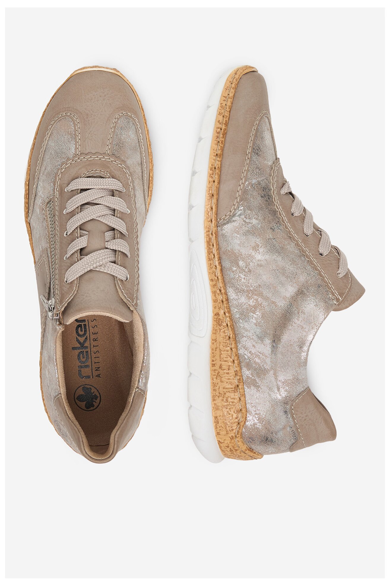 Półbuty Rieker CEO-N4221-90 Beżowy