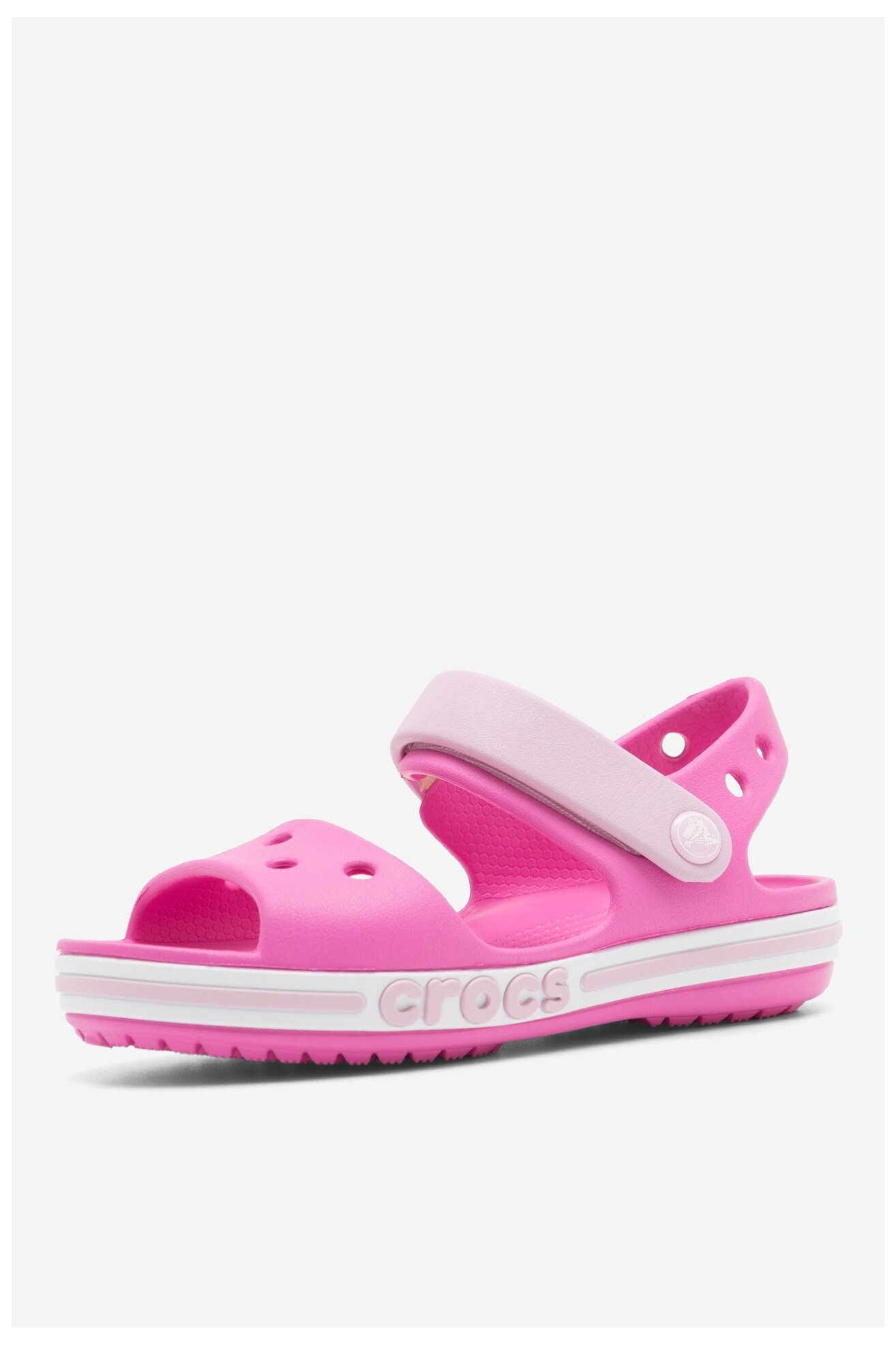 Sandały Crocs BAYABAND SANDAL K 205400-6QQ Różowy