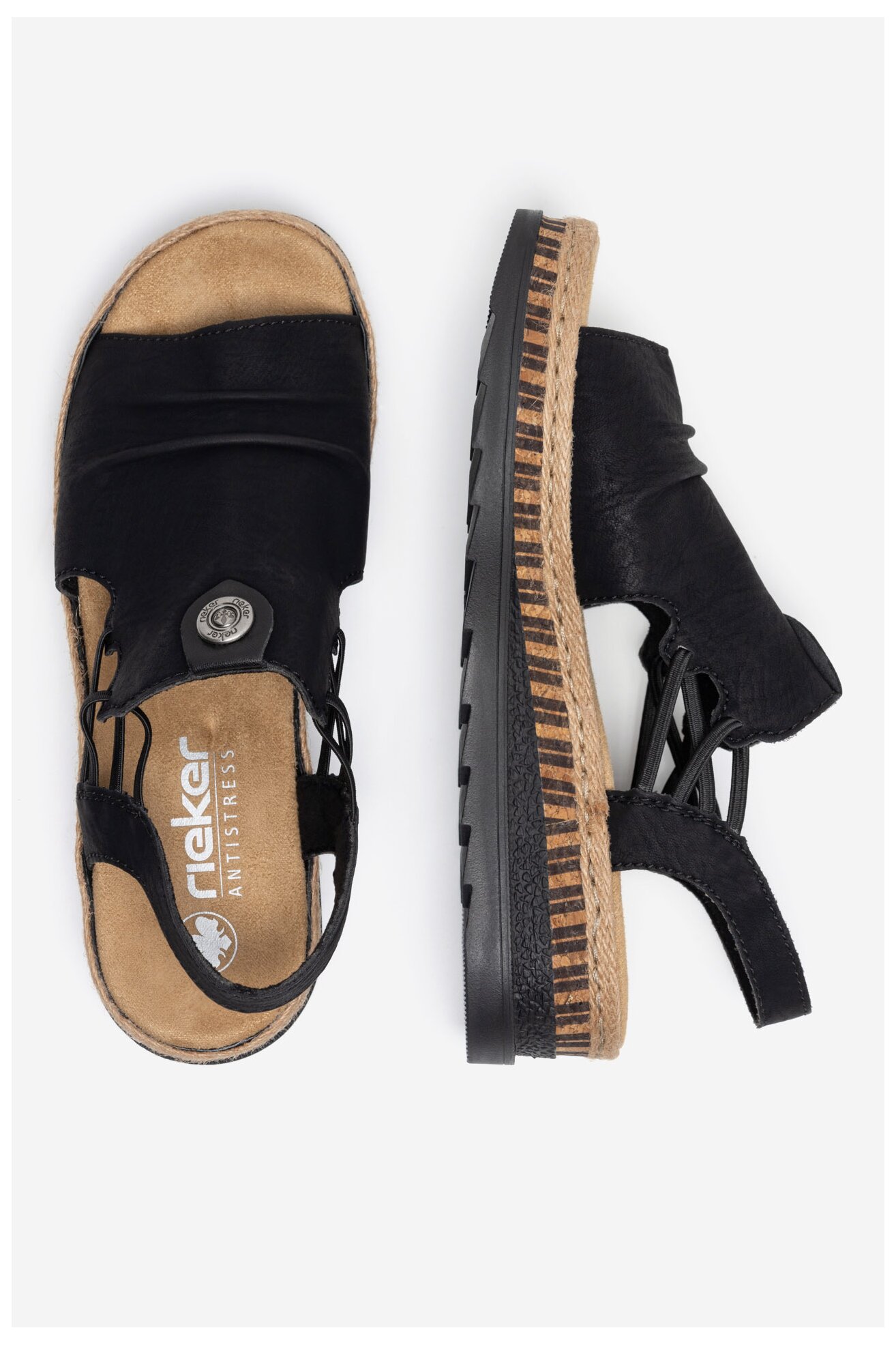 Sandały Rieker V7972-00 Czarny