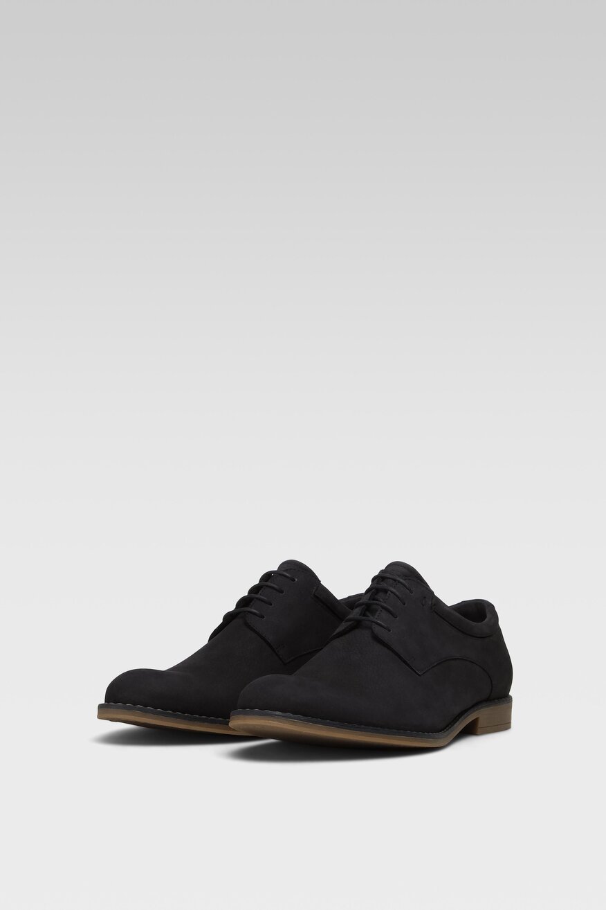 
                Lasocki - Skórzane półbuty granatowe - 5904862571669