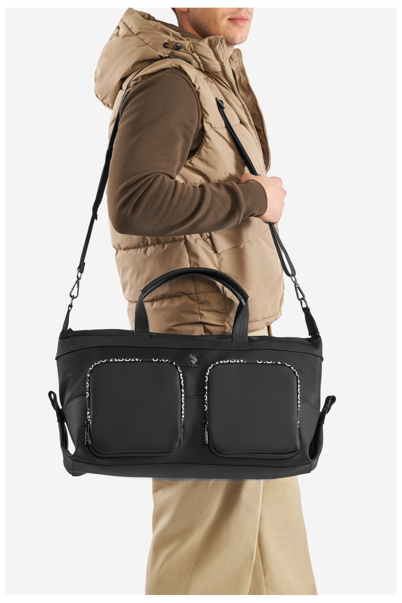 Чанта за пътуване U.S. POLO ASSN. BIUXT6260MPJ ЧЕРЕН