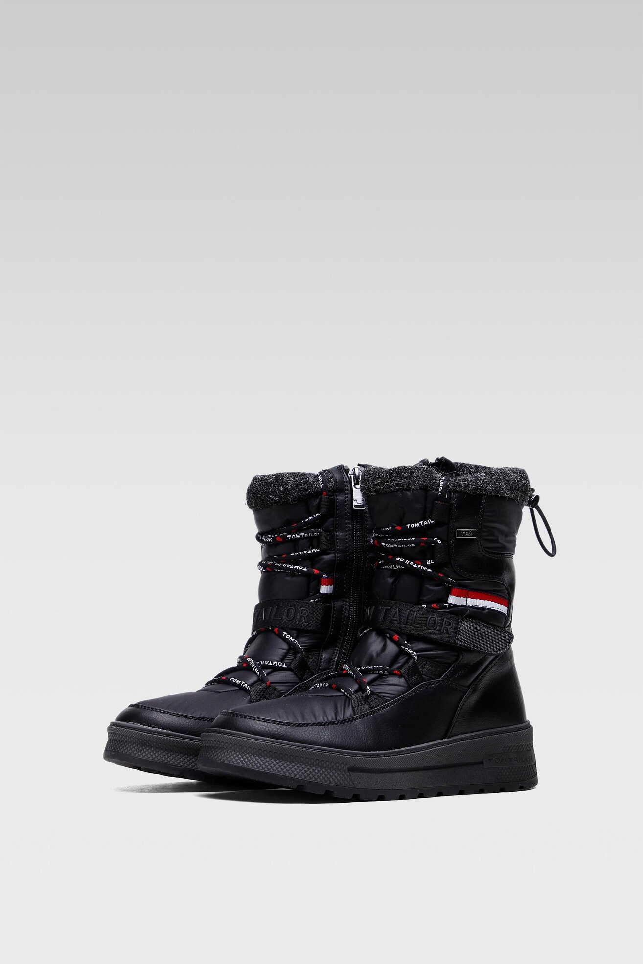 Csizma Tom Tailor 219121000 FEKETE