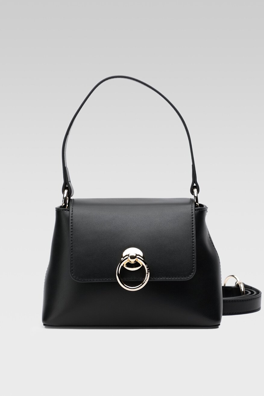 
                Badura - Torebka skórzana czarna - 5904248533458