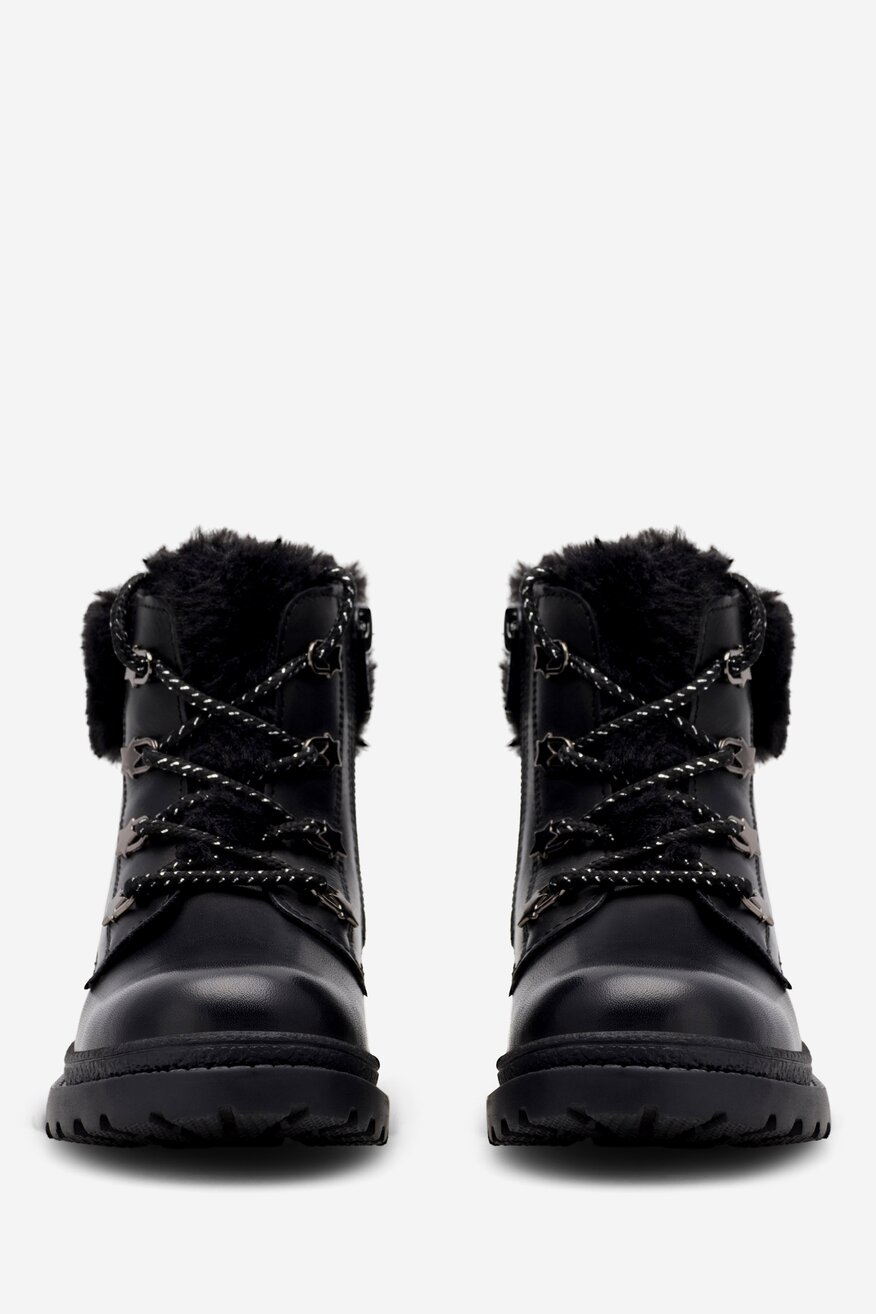 Šněrovací vyšší obuv Lasocki Kids ČERNÁ - 5904862932835