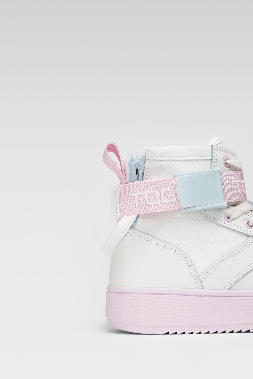Togoshi - Skórzane trampki pastelowe - 5904248775483