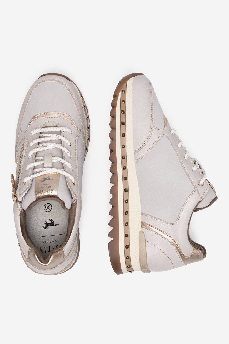 Mustang - Sneakersy na platformie - 5905588862642