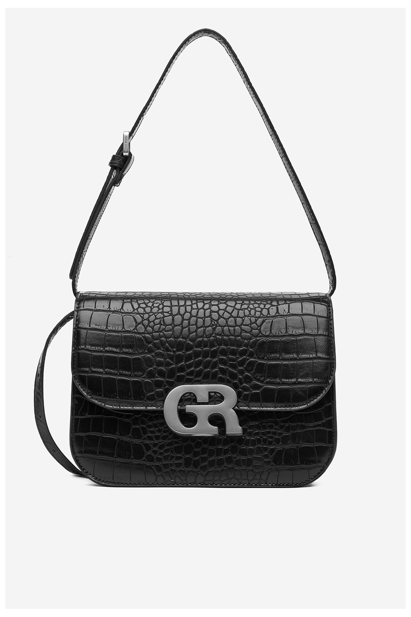 Geantă de mână Gino Rossi CEO-LINA-KQ44-CROCCO NEGRU