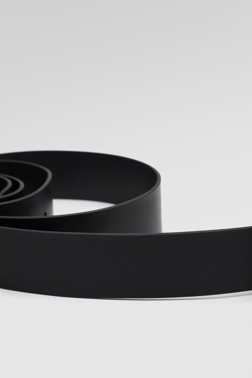 
                Gino Rossi - Pasek damski skórzany czarny - 5903698716657