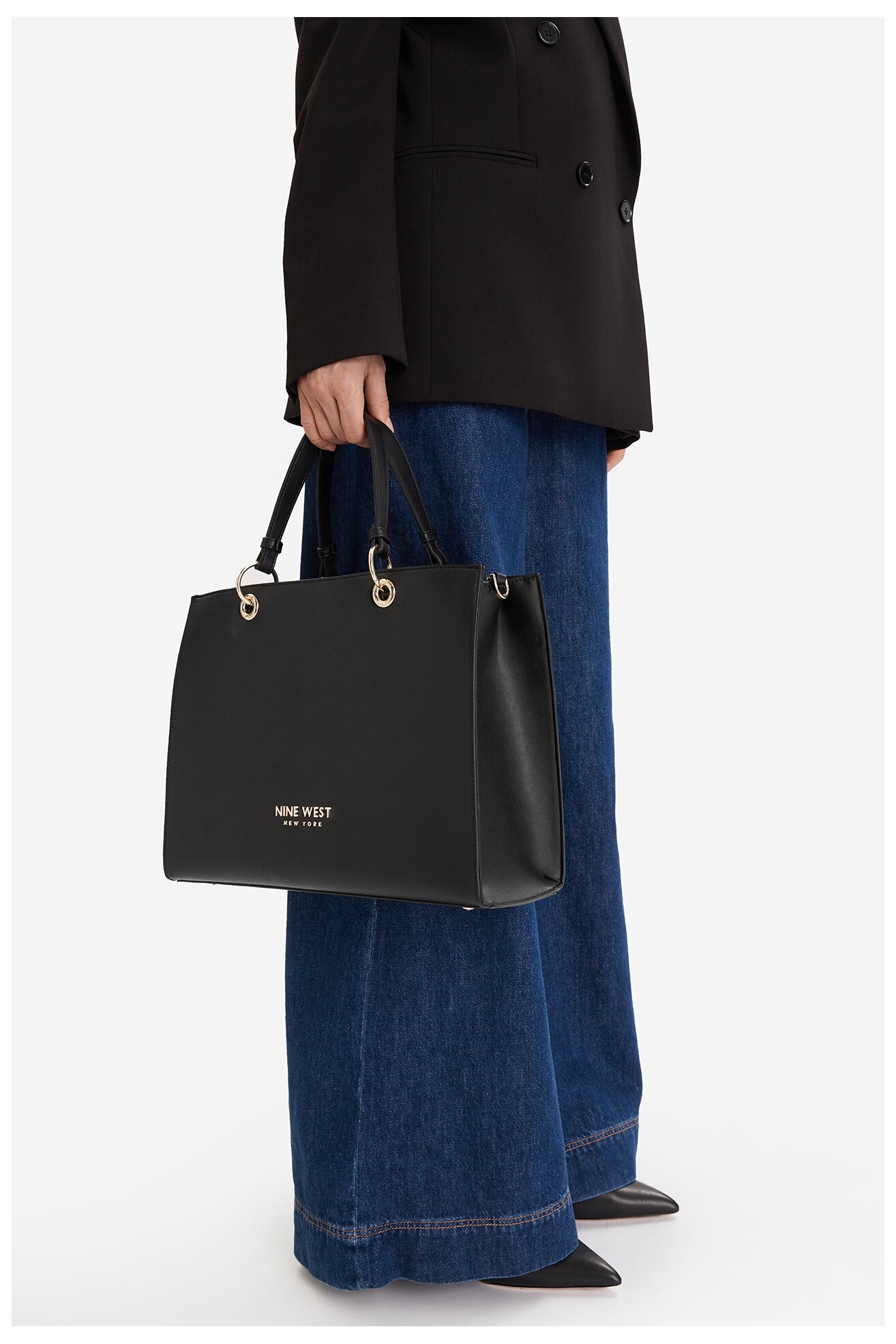 Дамска чанта NINE WEST EO-FELIE-LX10030 ЧЕРЕН