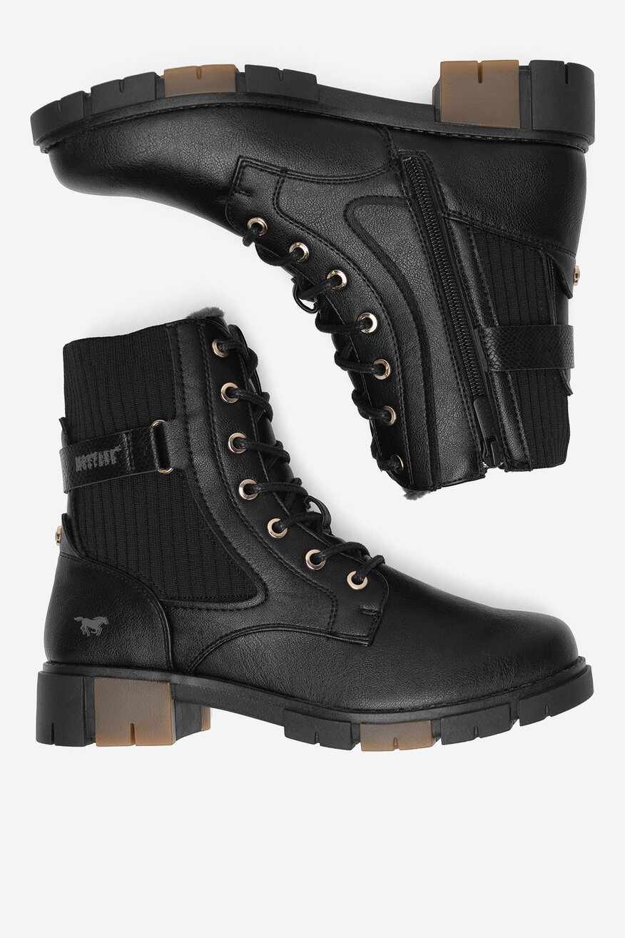 
                Bocanci Mustang NEGRU - 5905588863571