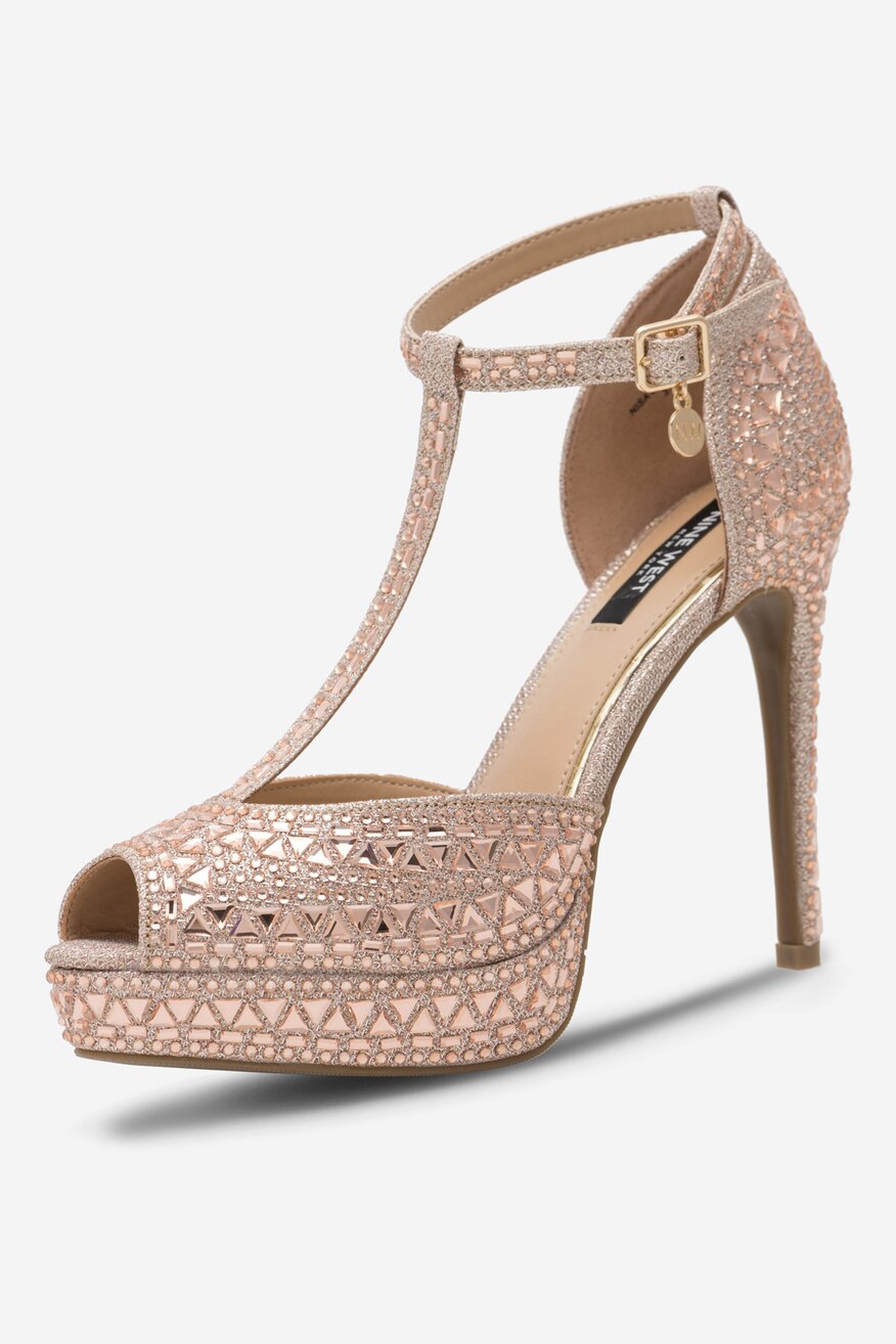 
                NINE WEST - Sandały na szpilce - 5905588153931