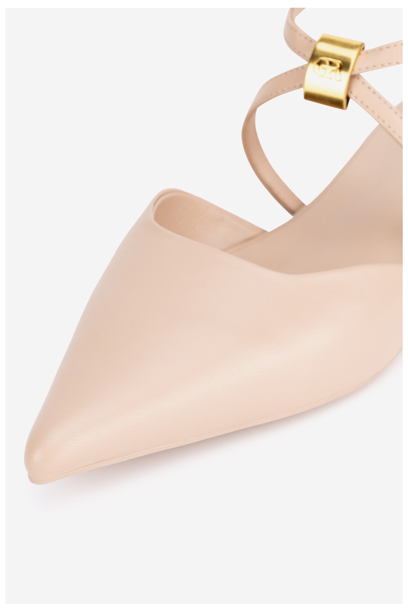 Baleriny Gino Rossi ALANA-SLT593-X8 Beżowy