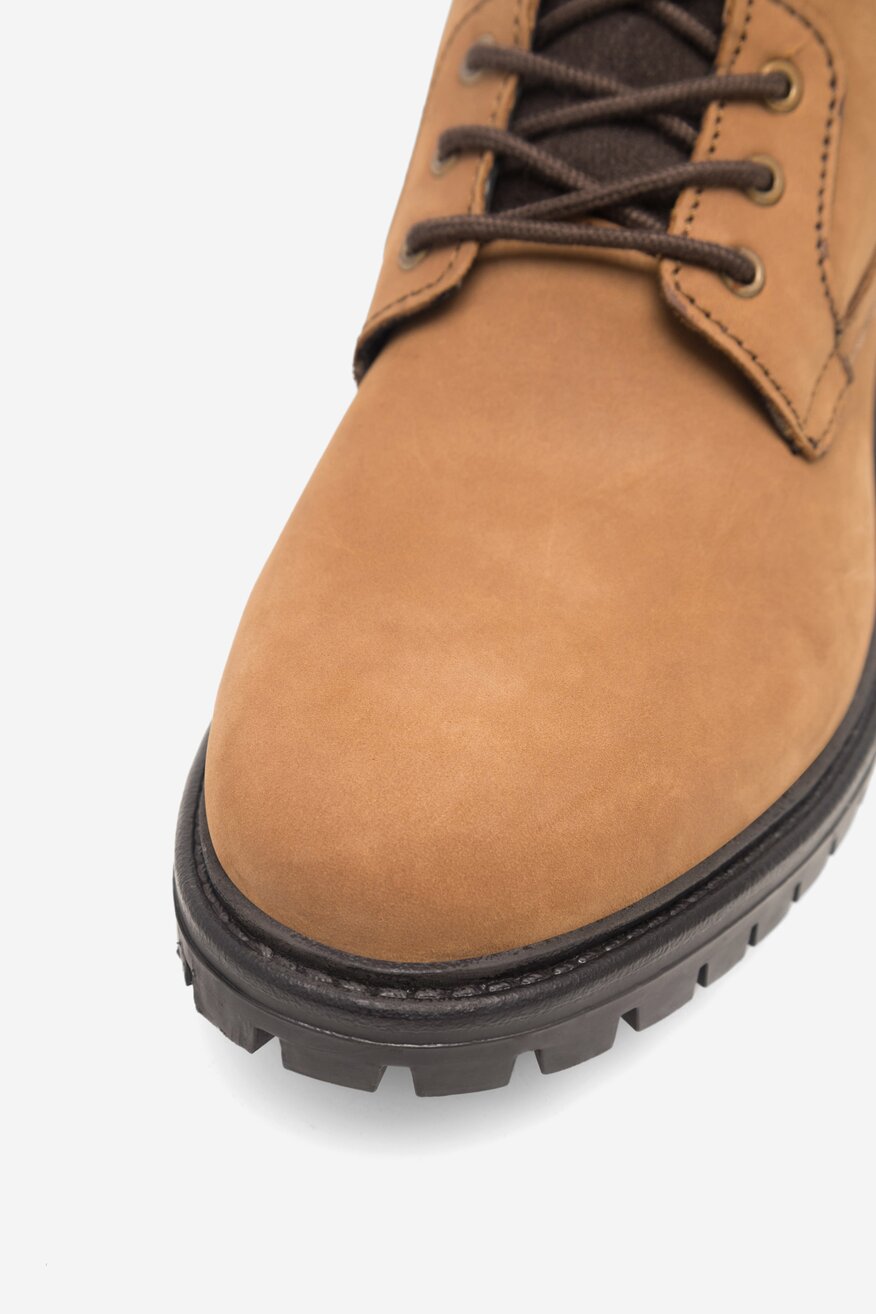 Lasocki - Trzewiki skórzane ocieplane - 5905588068266