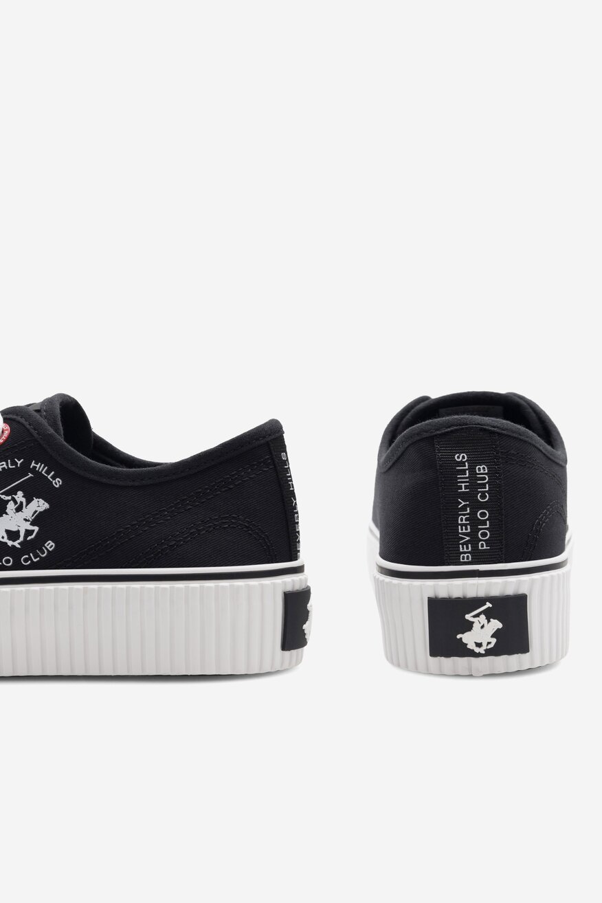 Pantofi pânză Beverly Hills Polo Club NEGRU - 5905588758266