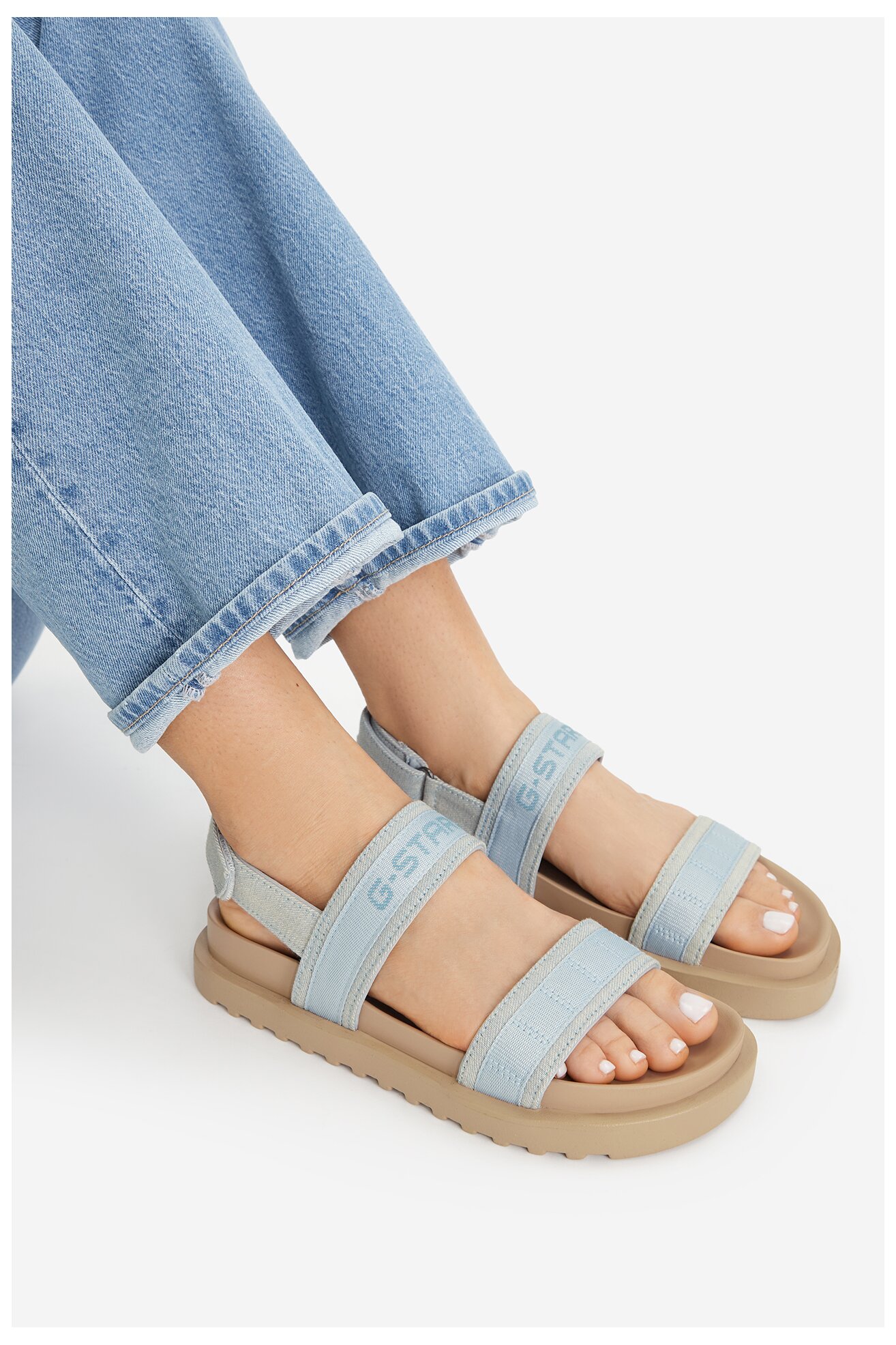 Сандалі G-STAR RAW CEO-COLS1 СВІТЛО-ДЖИНСОВИЙ