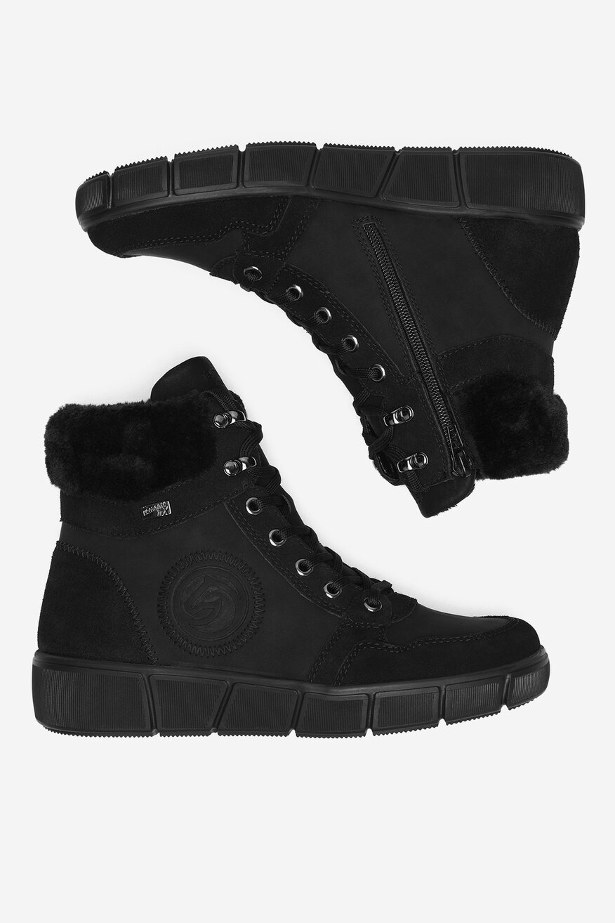 Remonte - Trzewiki skórzane ocieplane - 2230068913235