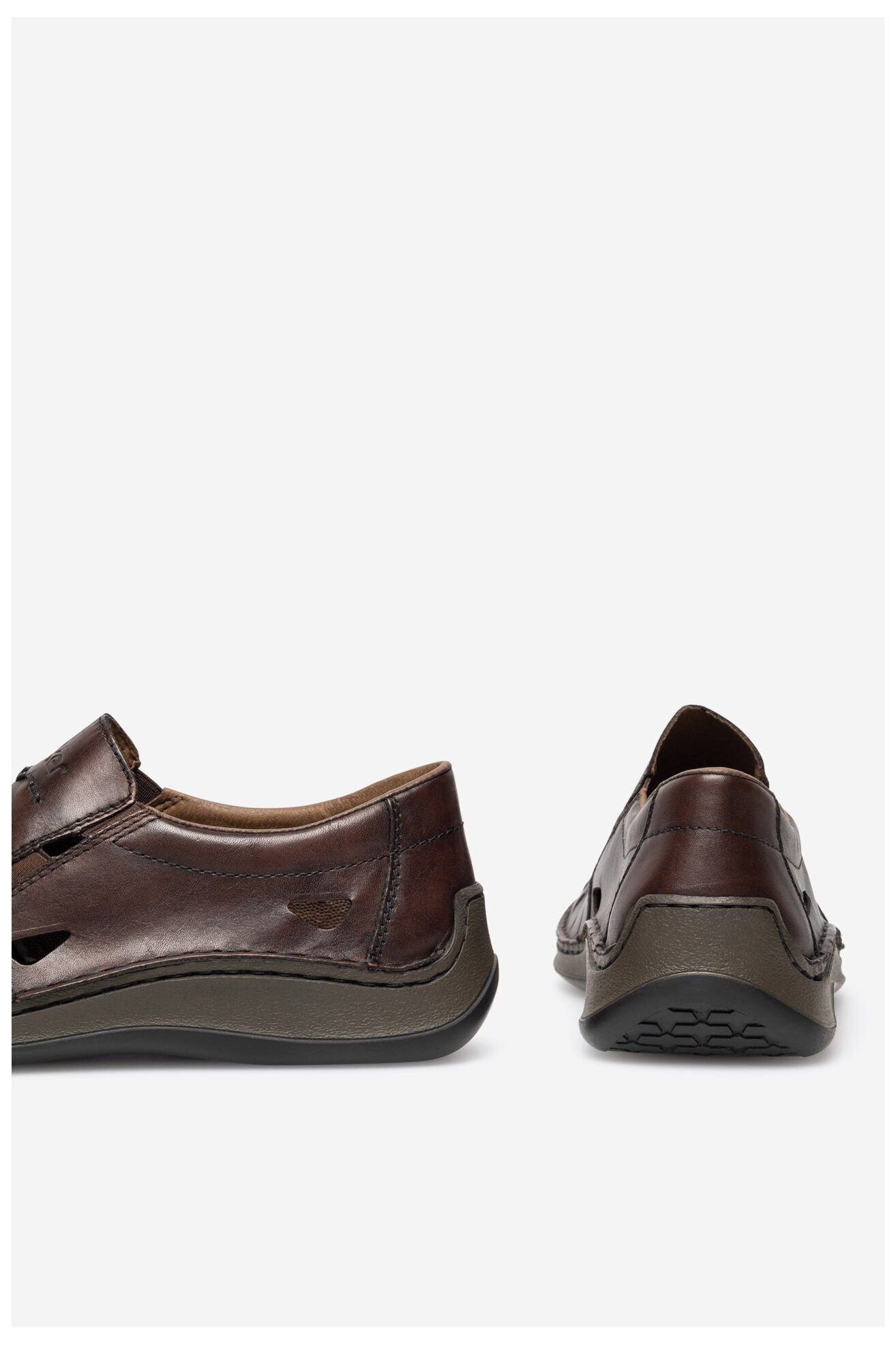 Половинки обувки Rieker 05254-25 КАФЯВ