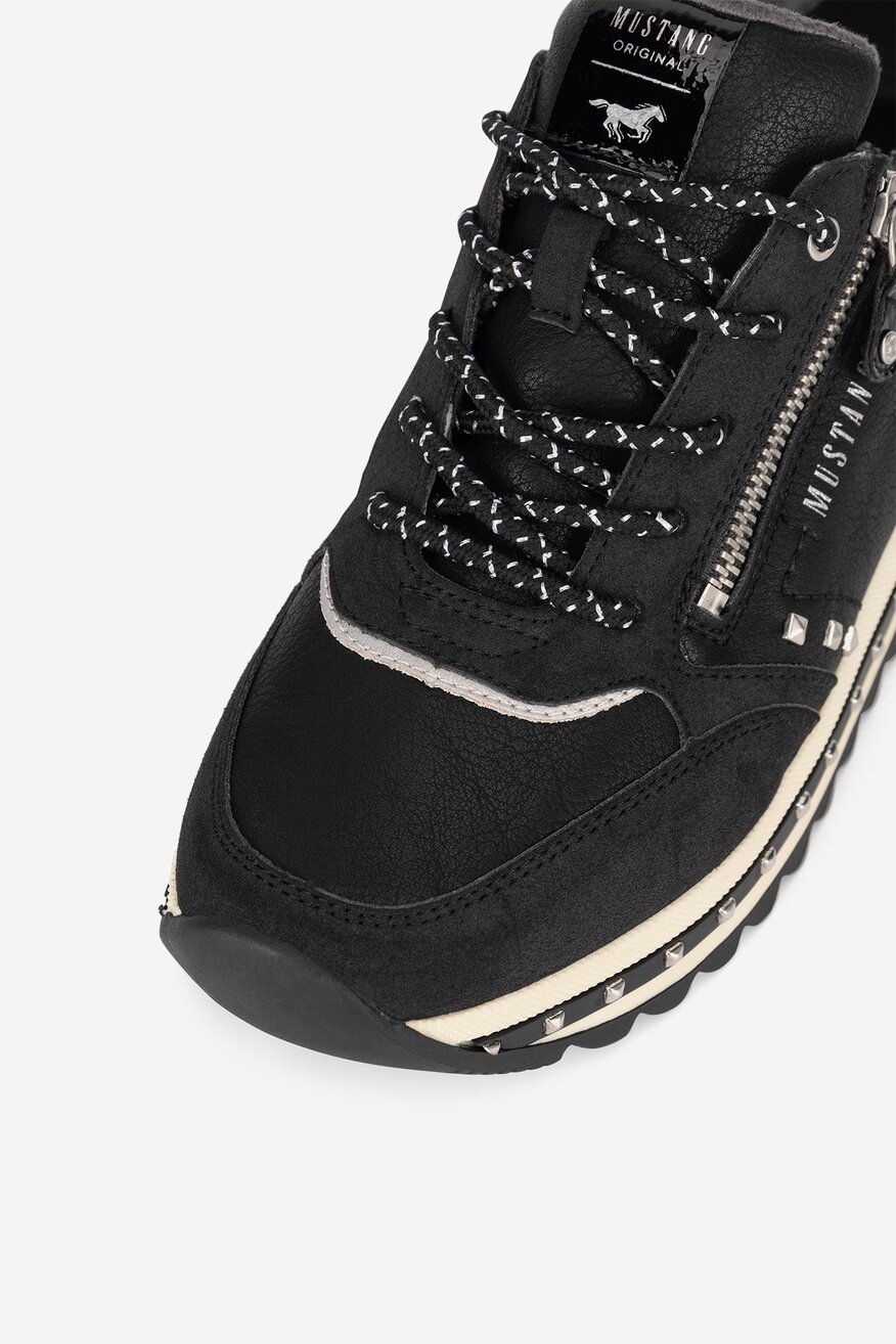Mustang - Sneakersy na platformie - 5905588862697