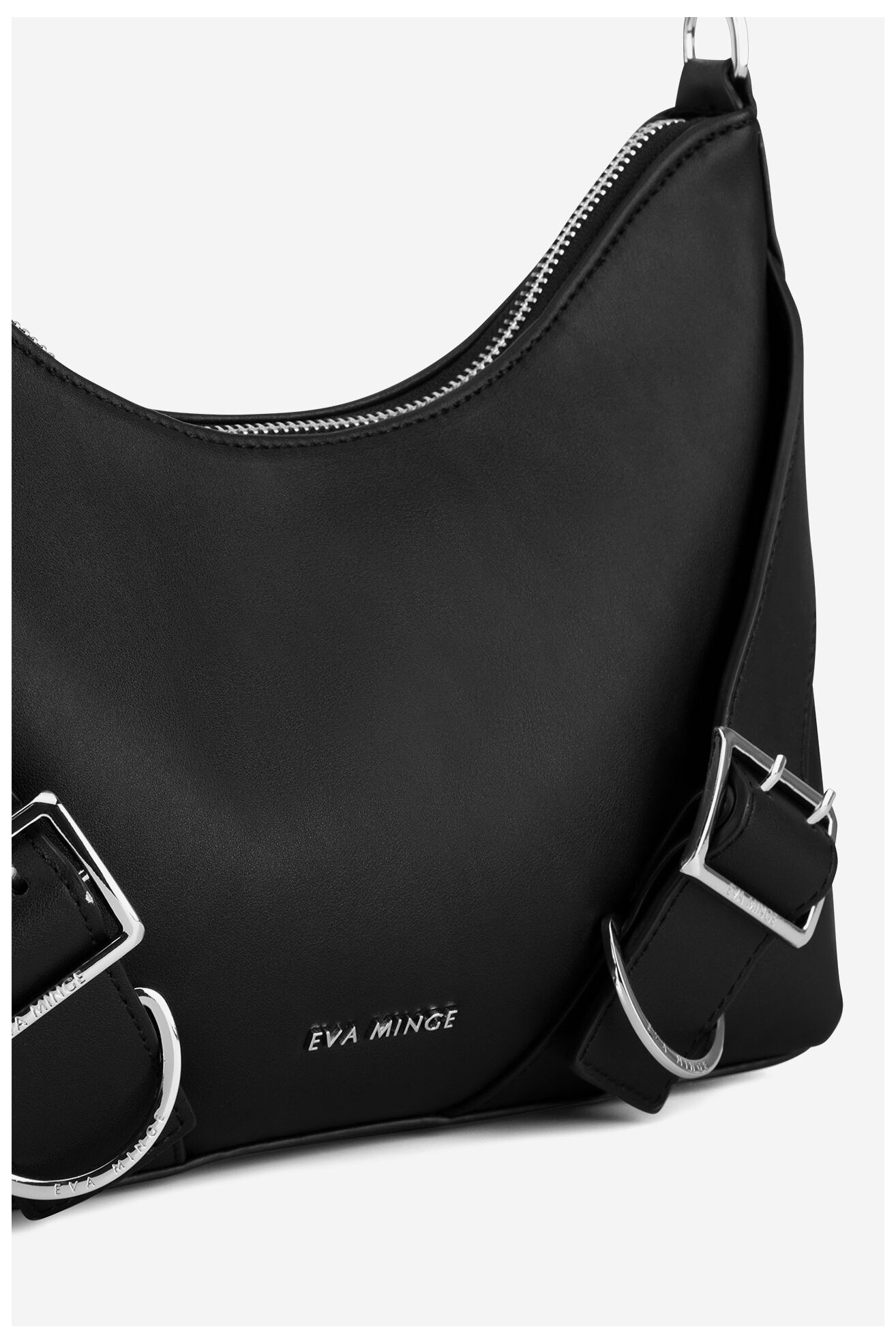 Geantă de mână EVA MINGE ROSA-CS10376 NEGRU