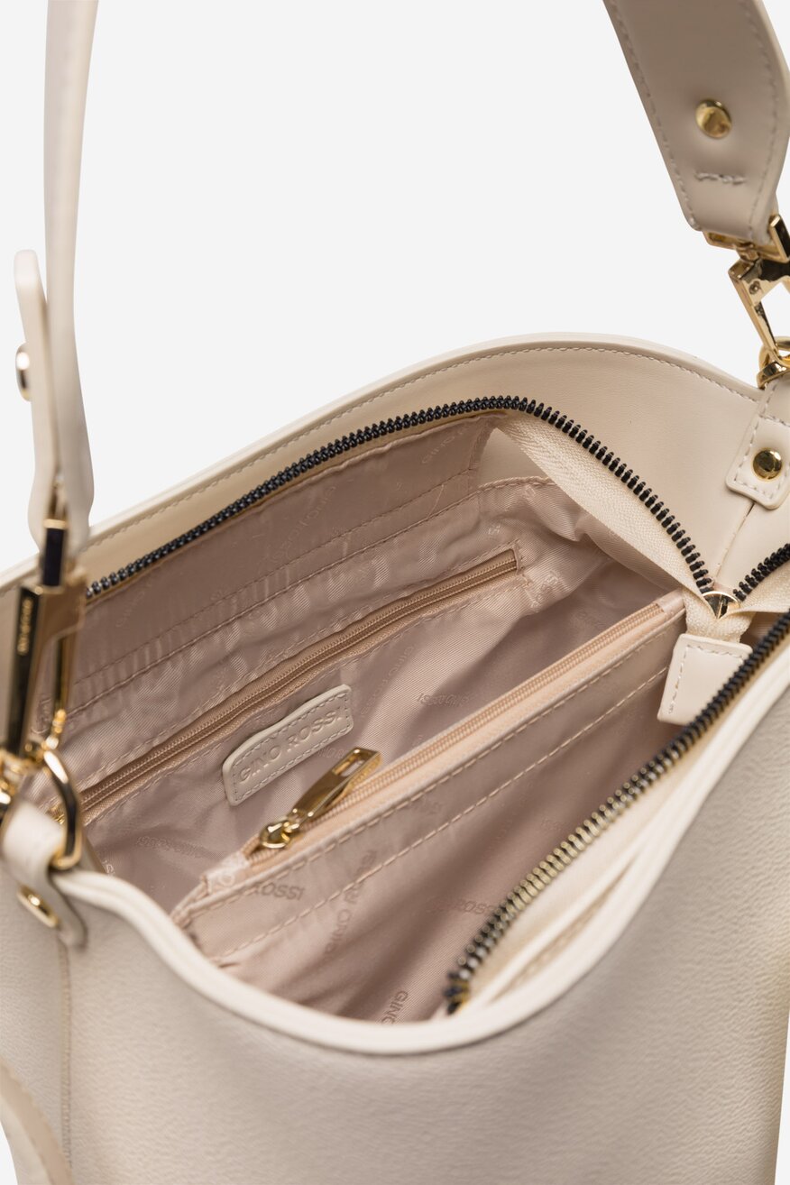 
                Дамска чанта Gino Rossi КРЕМАВ - 5906751624098