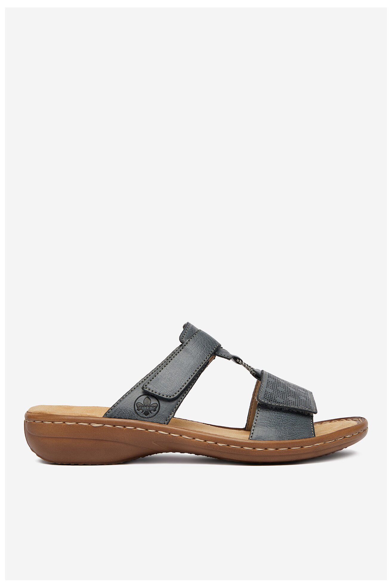 Klapki Rieker CEO-60885-12 Jeansowy