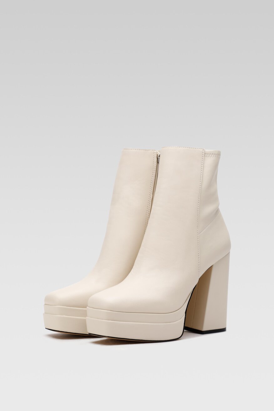 
                Aldo - Botki skórzane na obcasie - 5904862019888