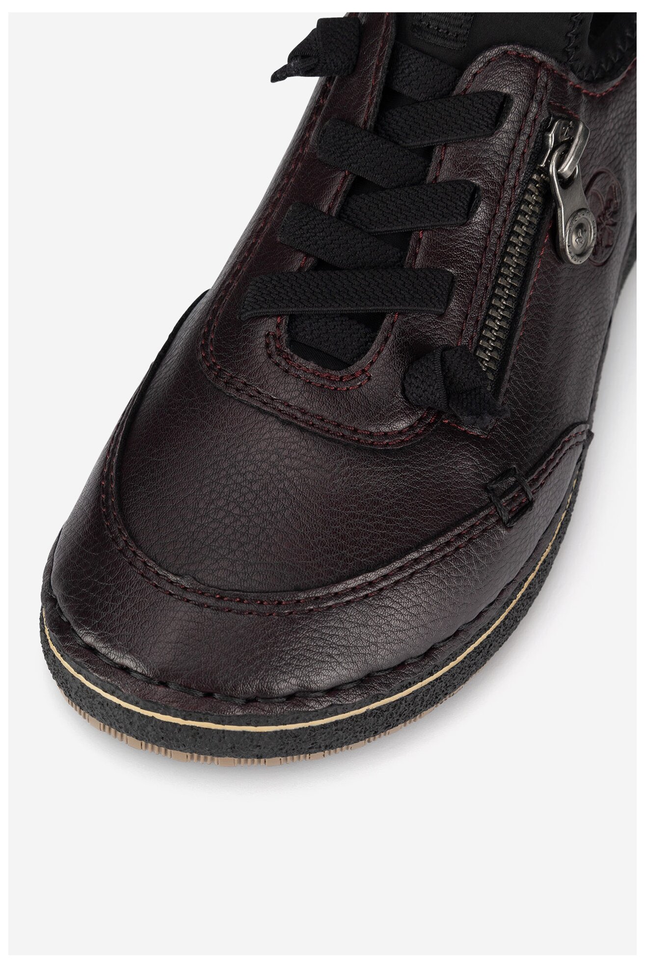 Polobotka Rieker 50968-35 BORDÓ TMAVÁ