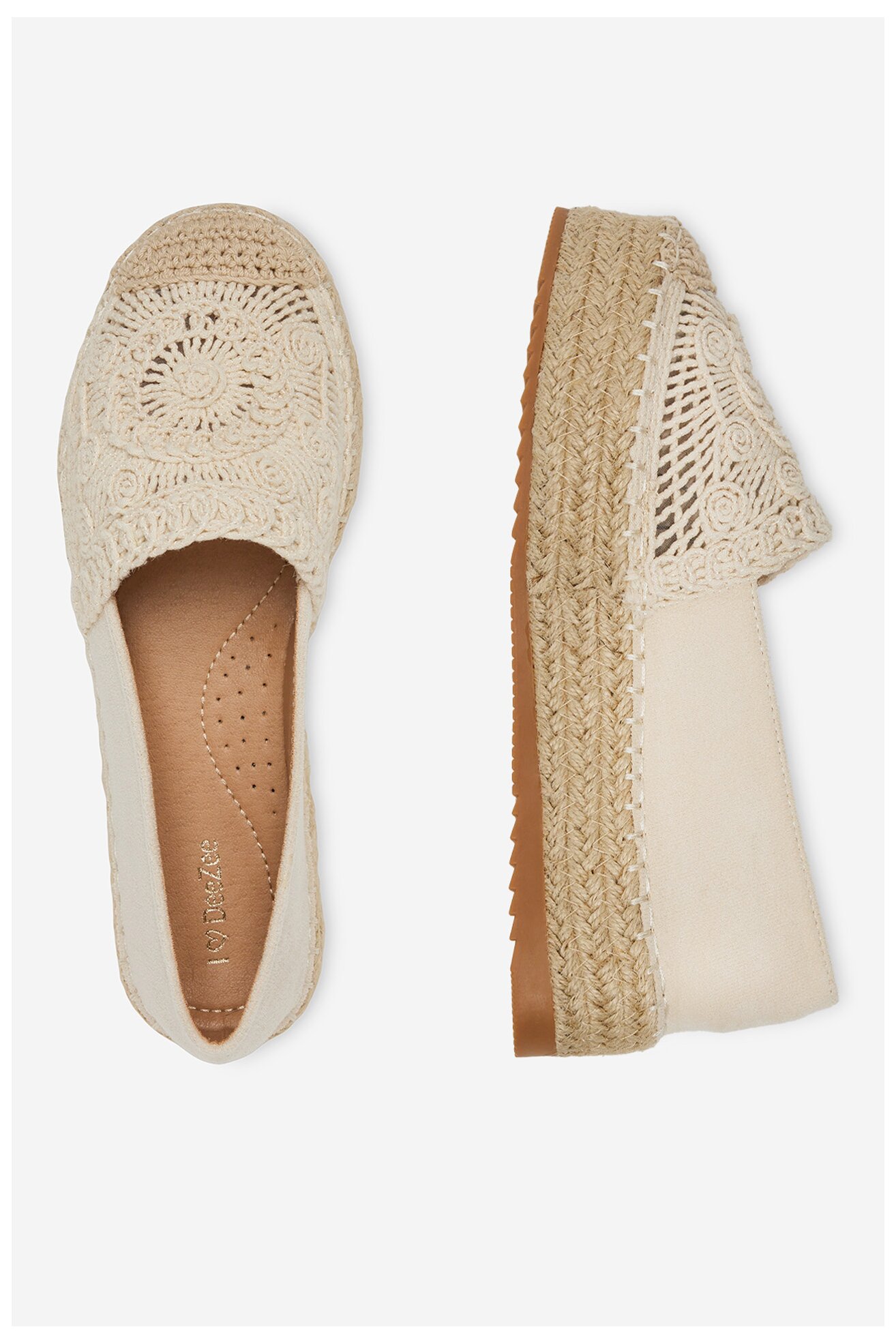 Espadryle DeeZee LE601-66 Beżowy