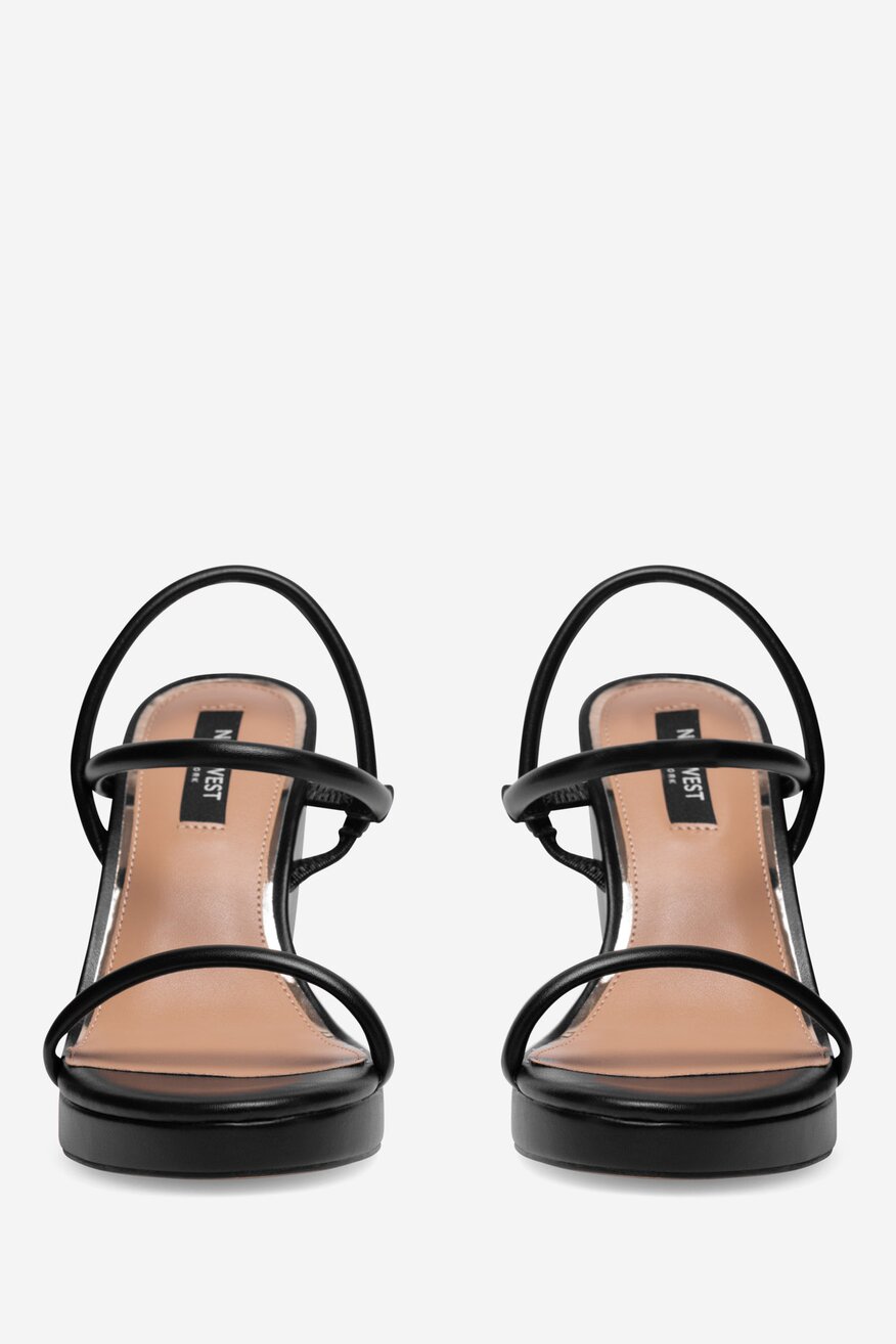 NINE WEST - Sandały na koturnie - 5905588559993