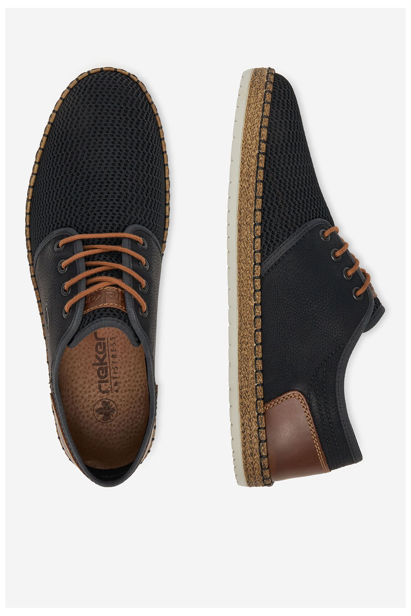 Espadryle Rieker CEO-B5249-00 Czarny