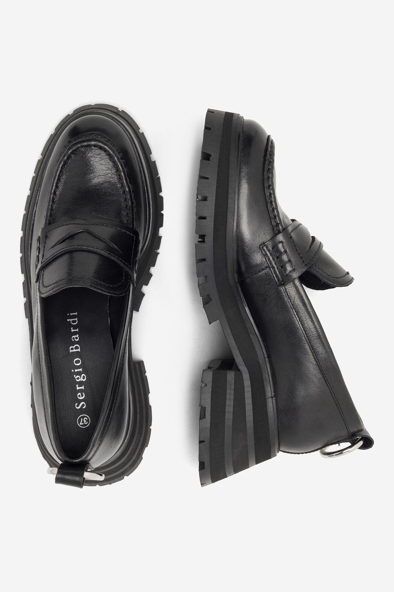 Mokaszin Sergio Bardi WI16-C1037-02SB FEKETE