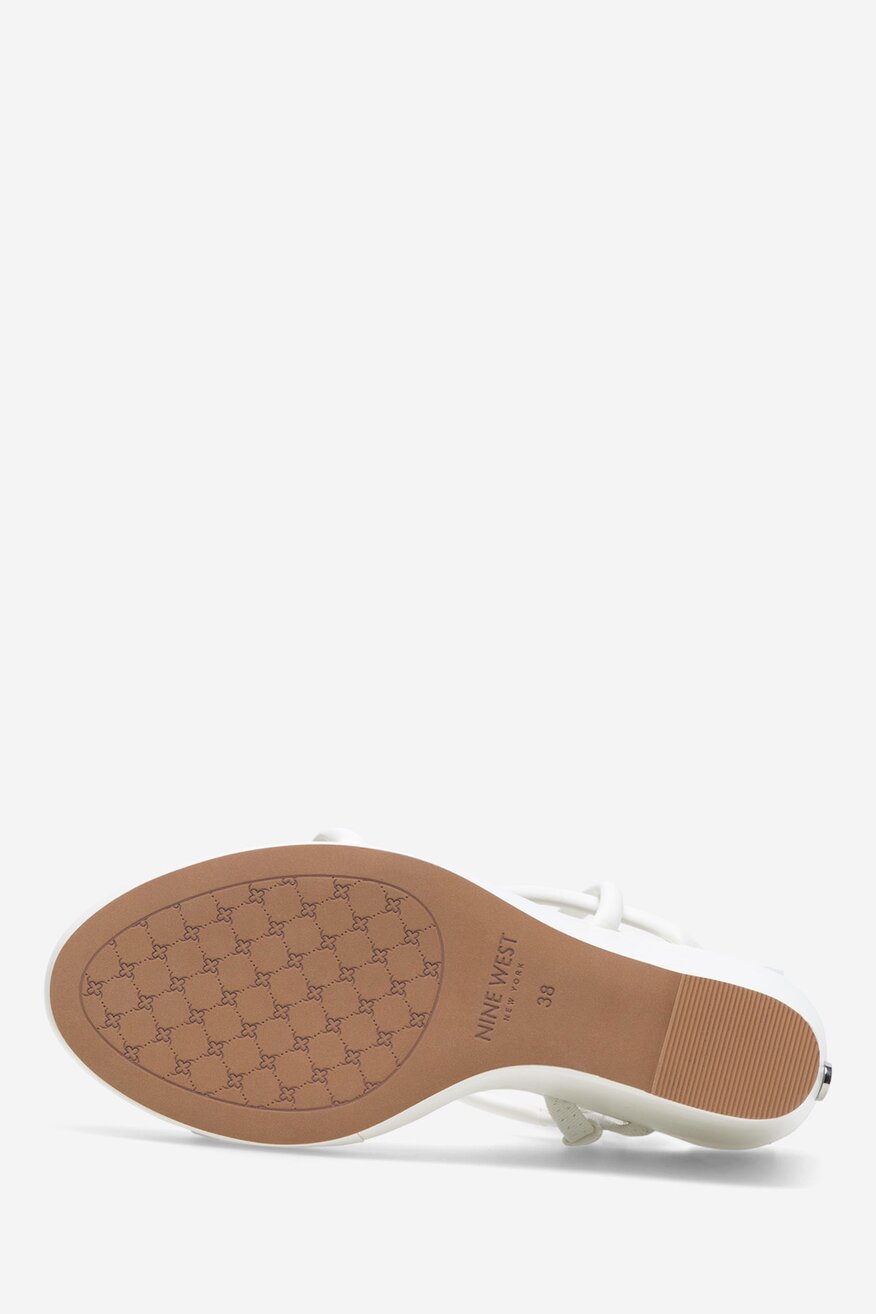 NINE WEST - Sandały na koturnie - 5905588559948